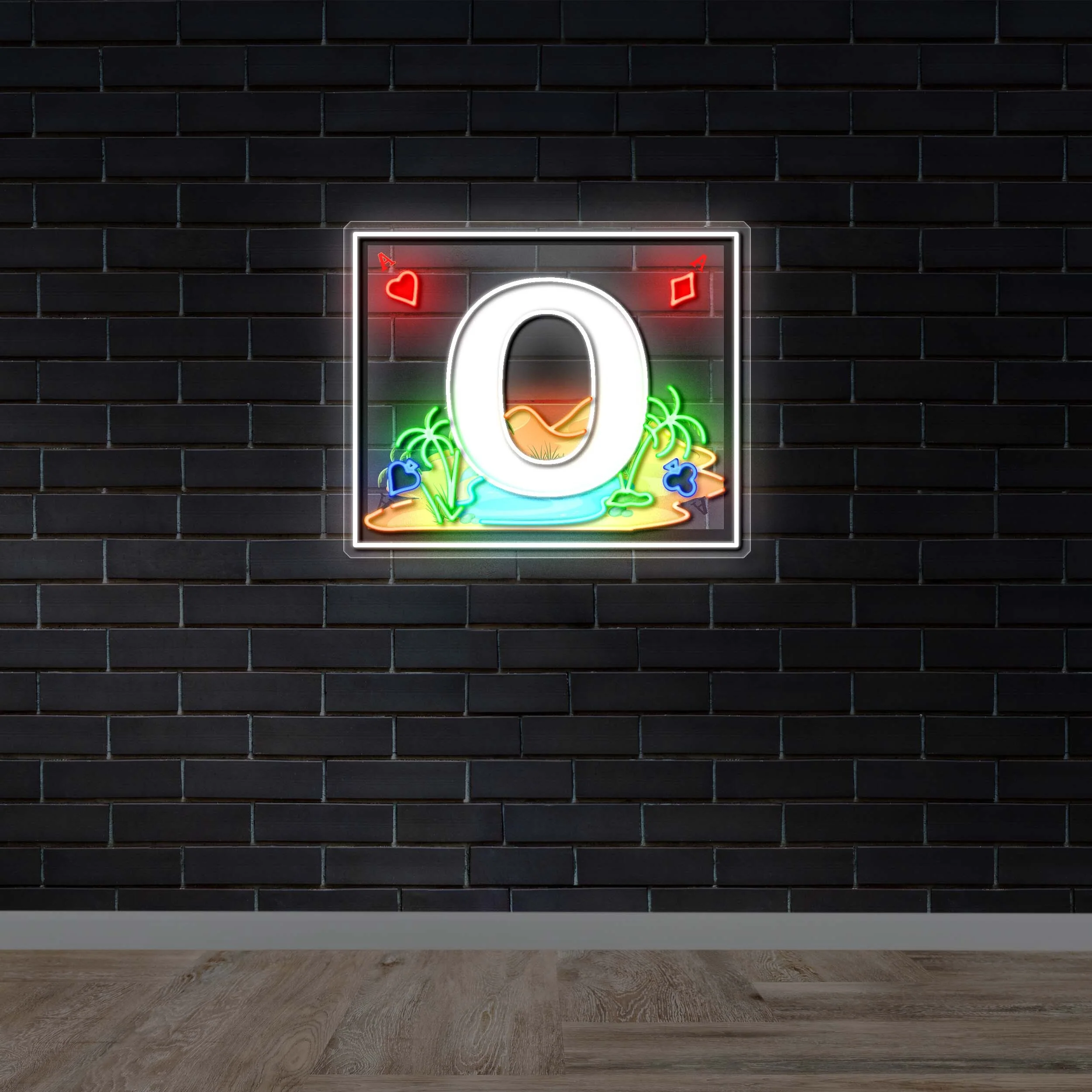 O - Premium Neon Artwork