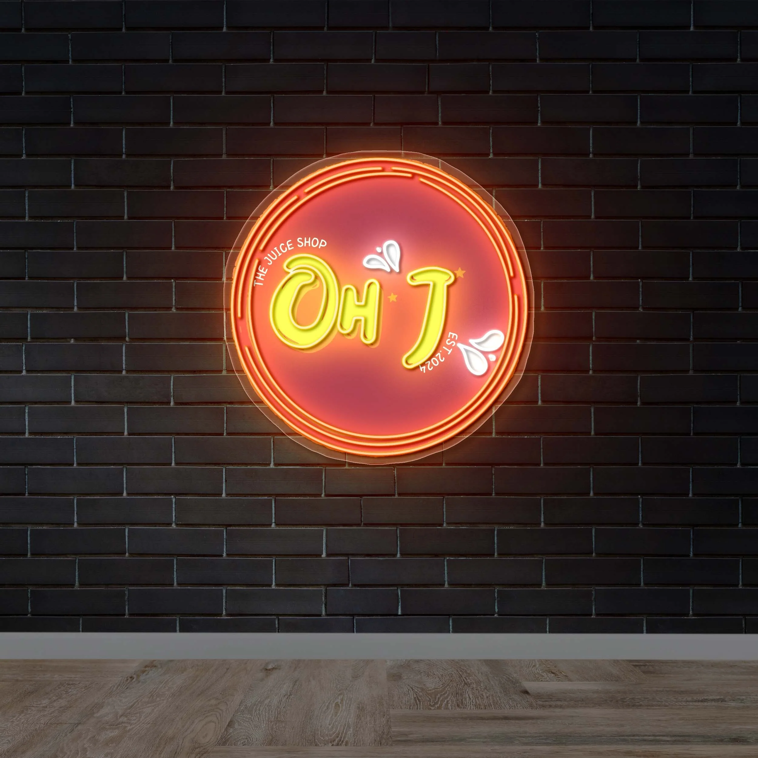 OH + J - Premium Neon Artwork