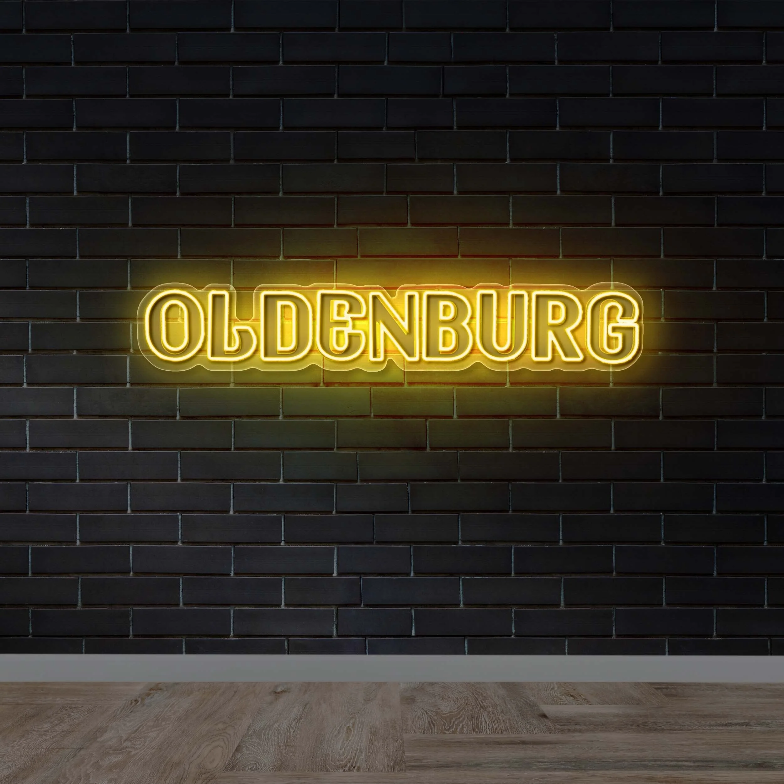 Oldenburg Text Sign - Premium Neon Artwork