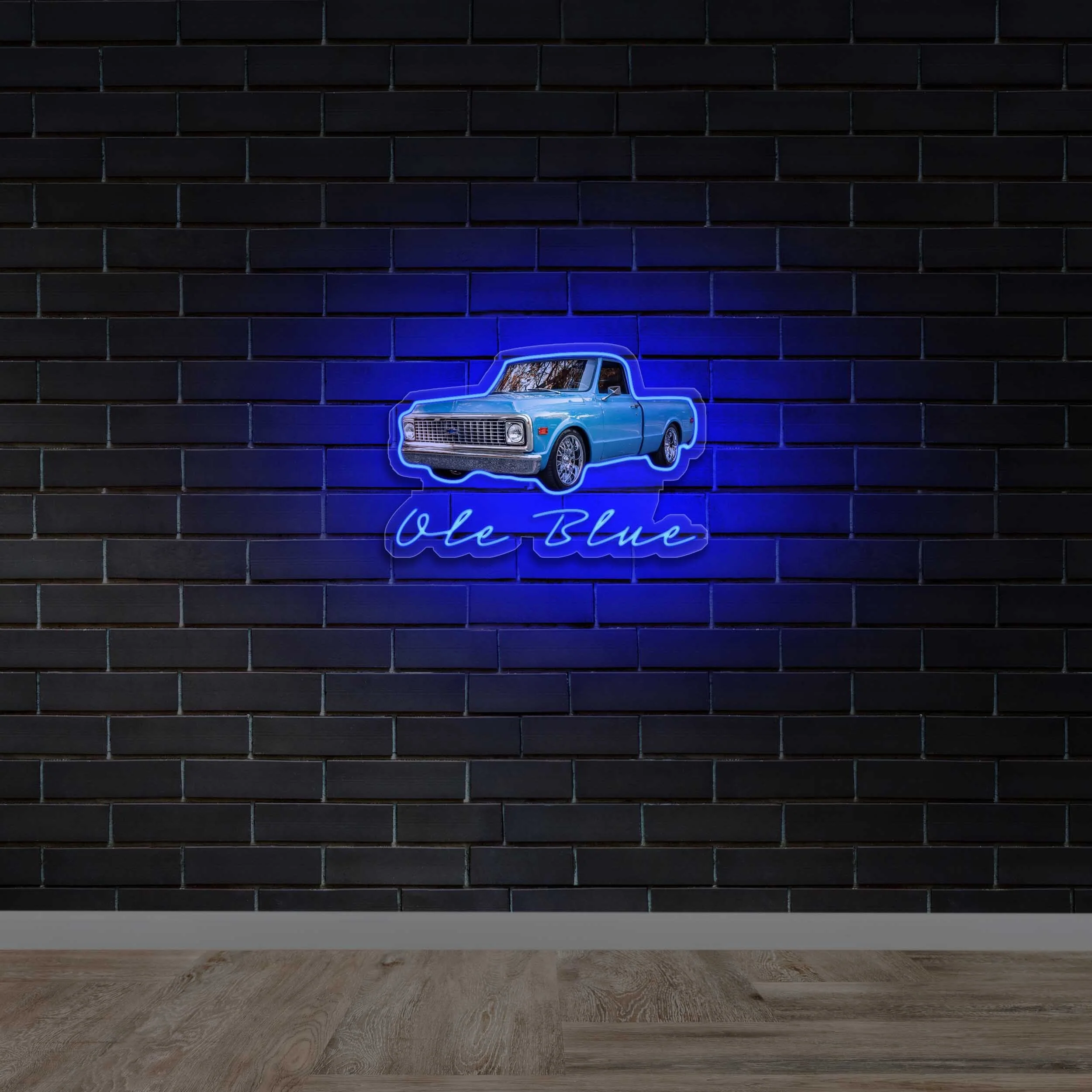 Ole Blue - Premium Neon Artwork
