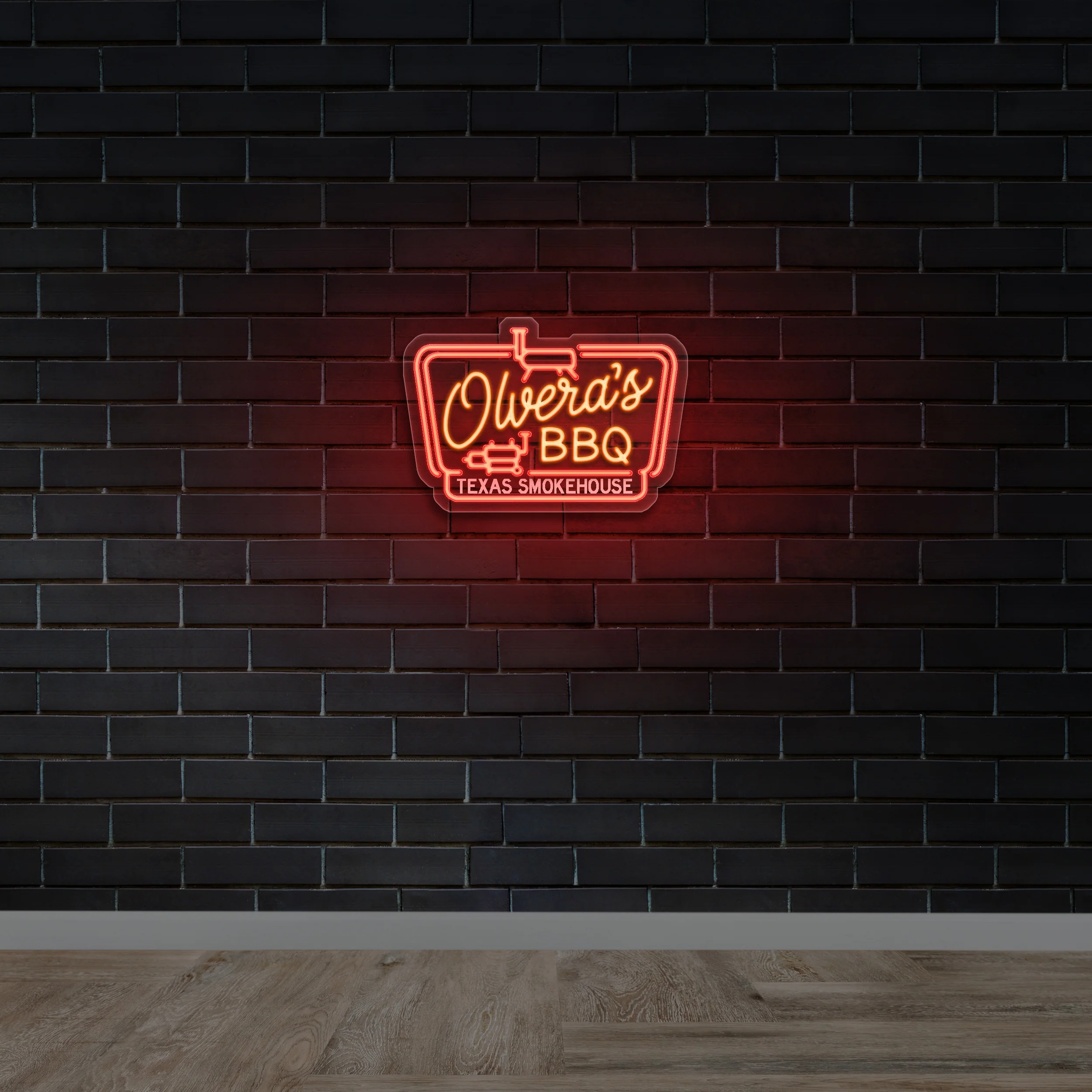 Olvera's BBQ - Premium Neon Artwork