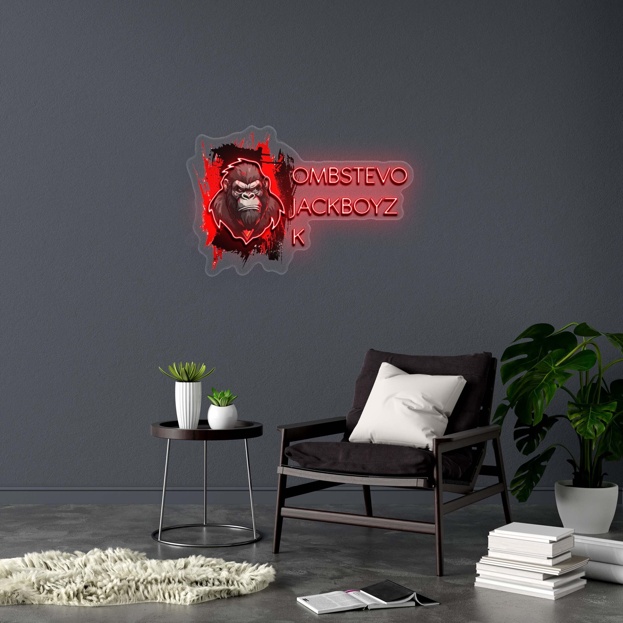 OMBSTEVO JACKBOYZ K - Premium Neon Artwork