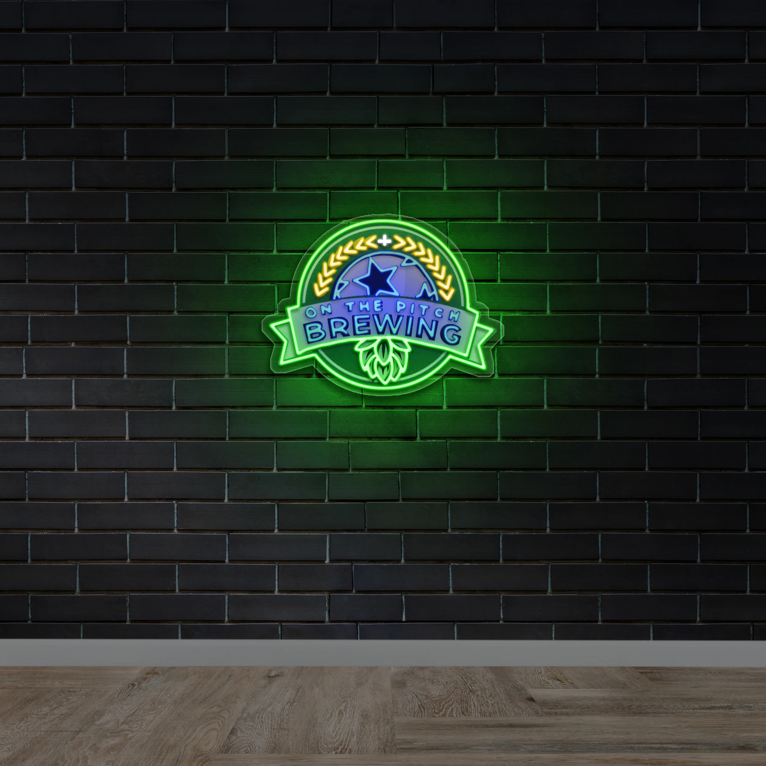 ON THE PITCH BREWING - Premium Neon Artwork