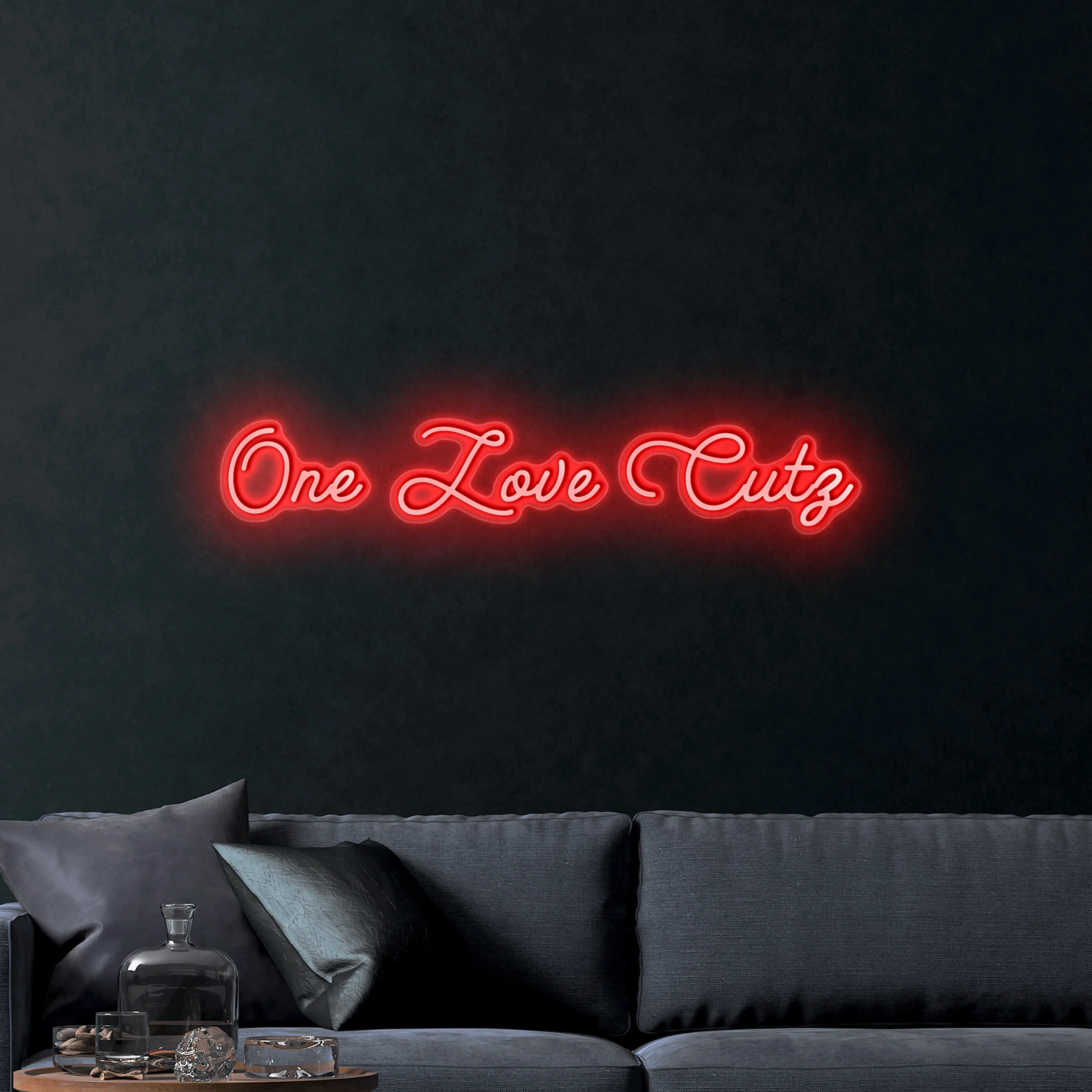 One Love Cutz – Premium Neon Artwork