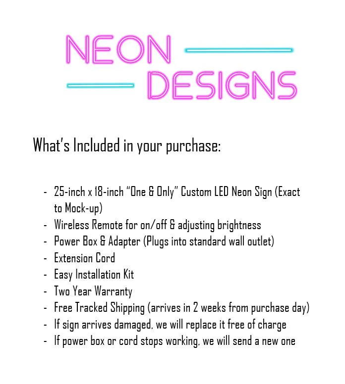 One & Only - Premium Neon Artwork - Image 2