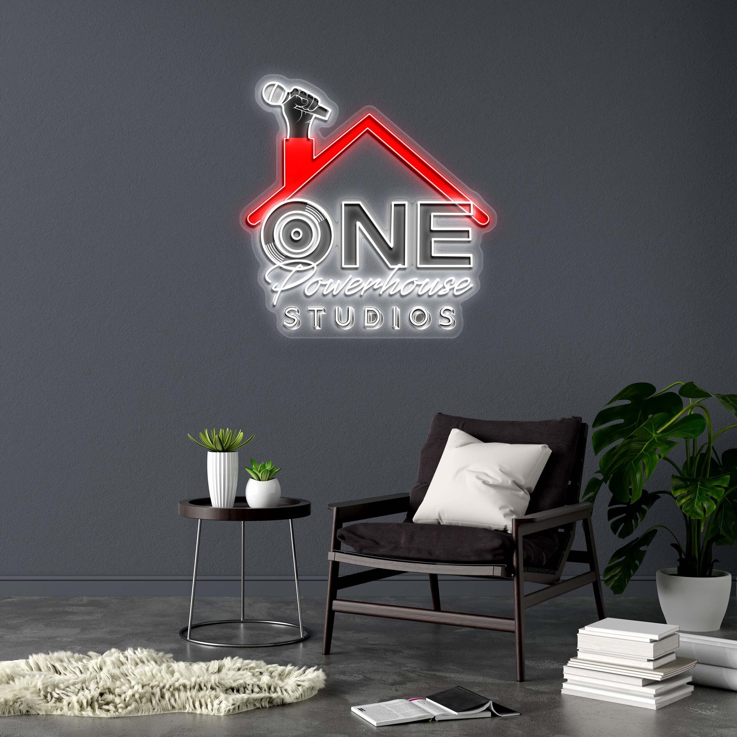 ONE Powerhouse STUDIOS - Premium Neon Artwork