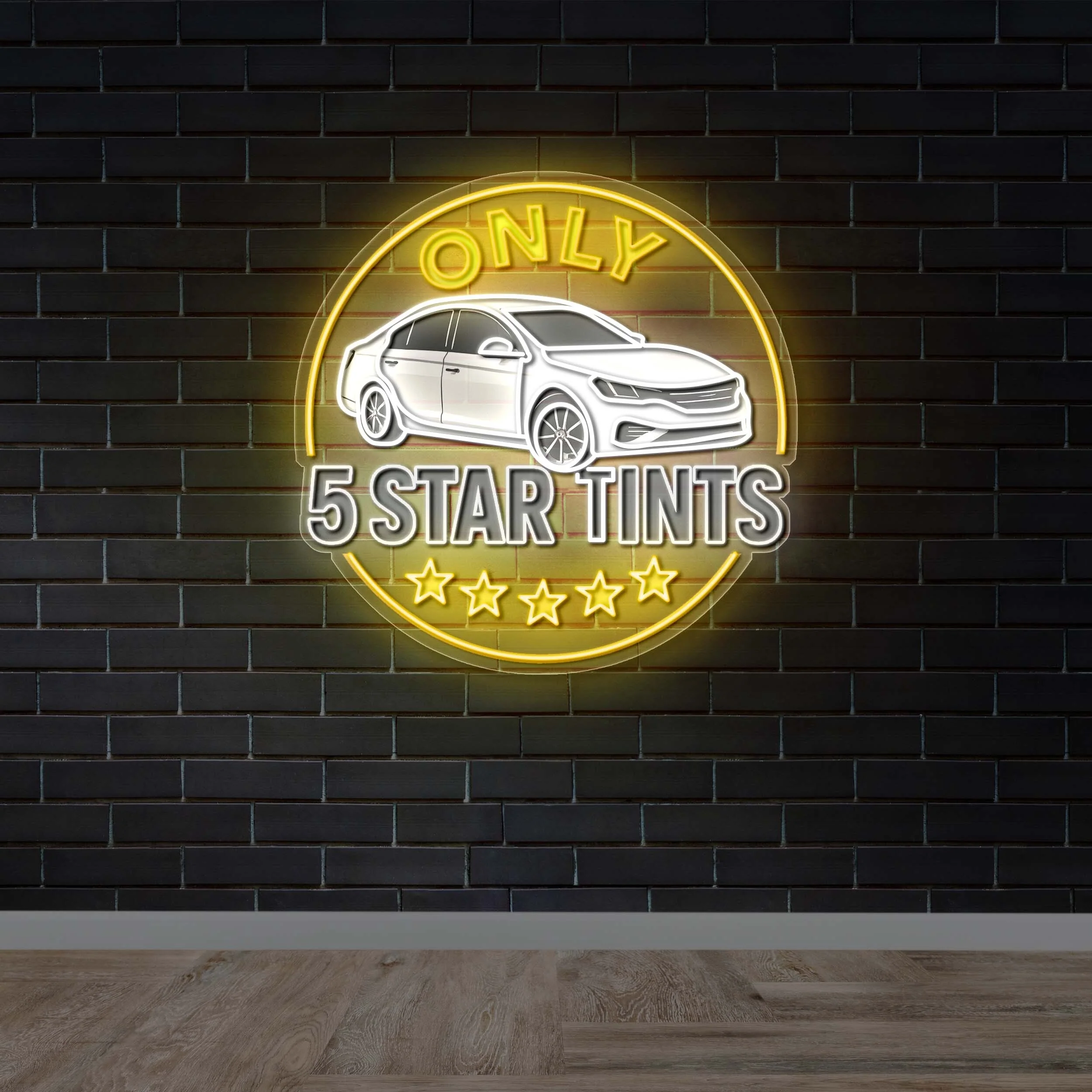 Only 5 Star Tints - Premium Neon Artwork - Image 2