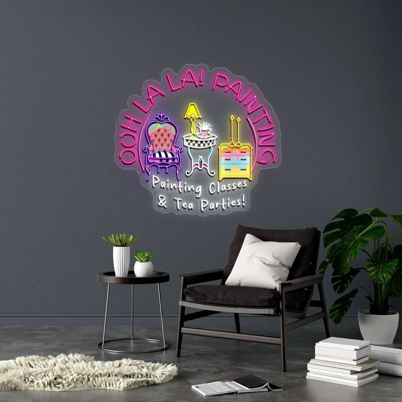 OO LA LA! PAINTING | 2nd Version - Premium Neon Artwork
