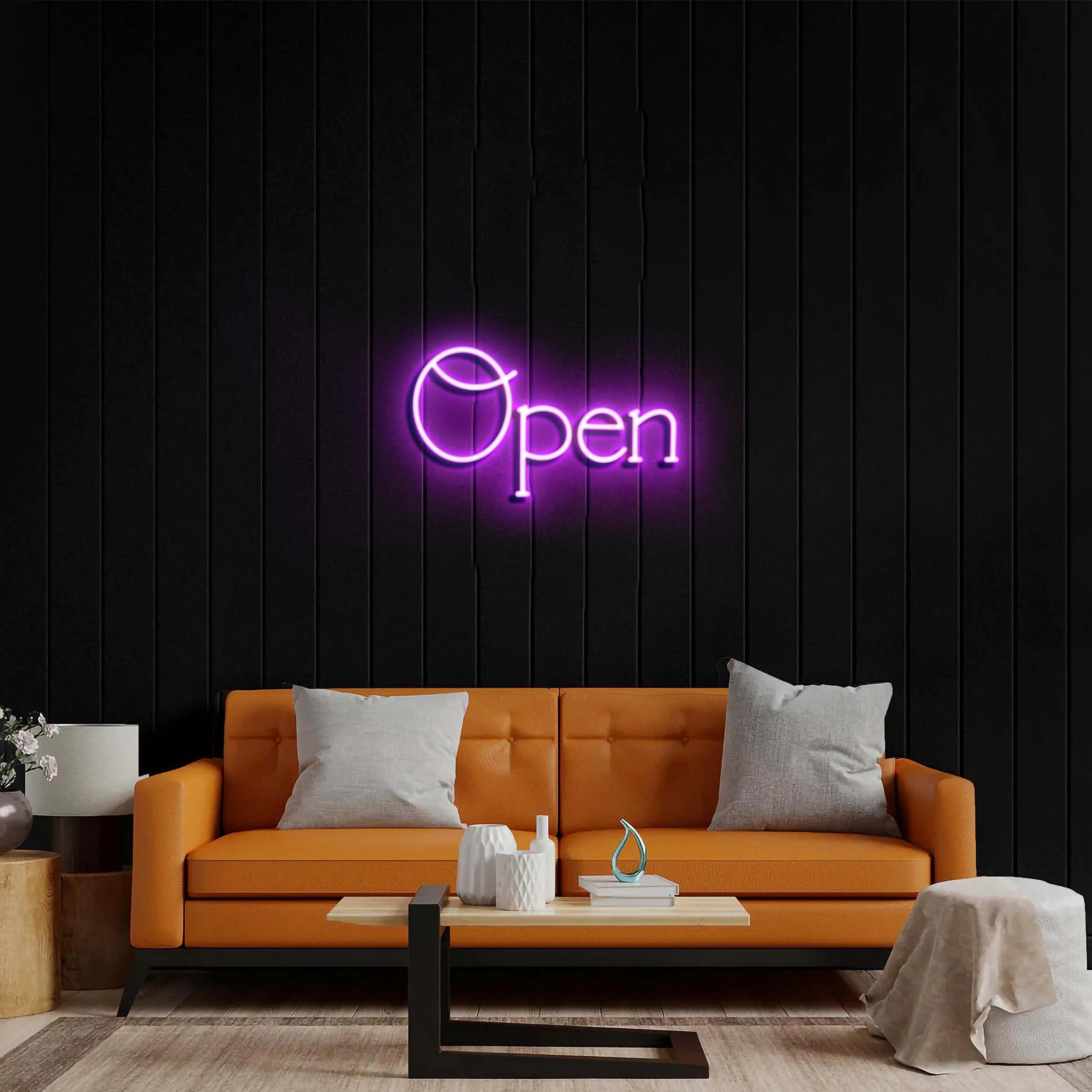 Open - Premium Neon Artwork