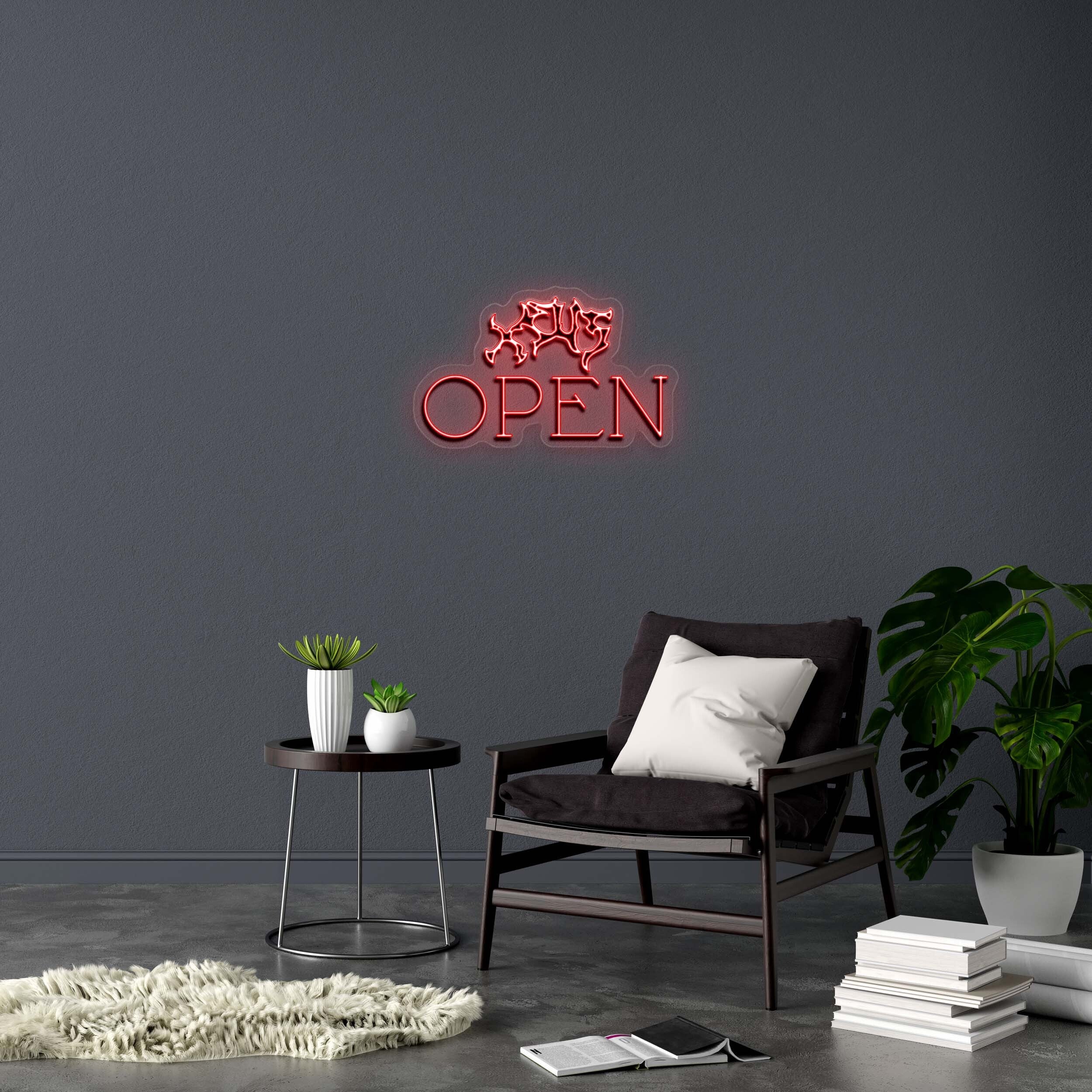 OPEN - Premium Neon Artwork