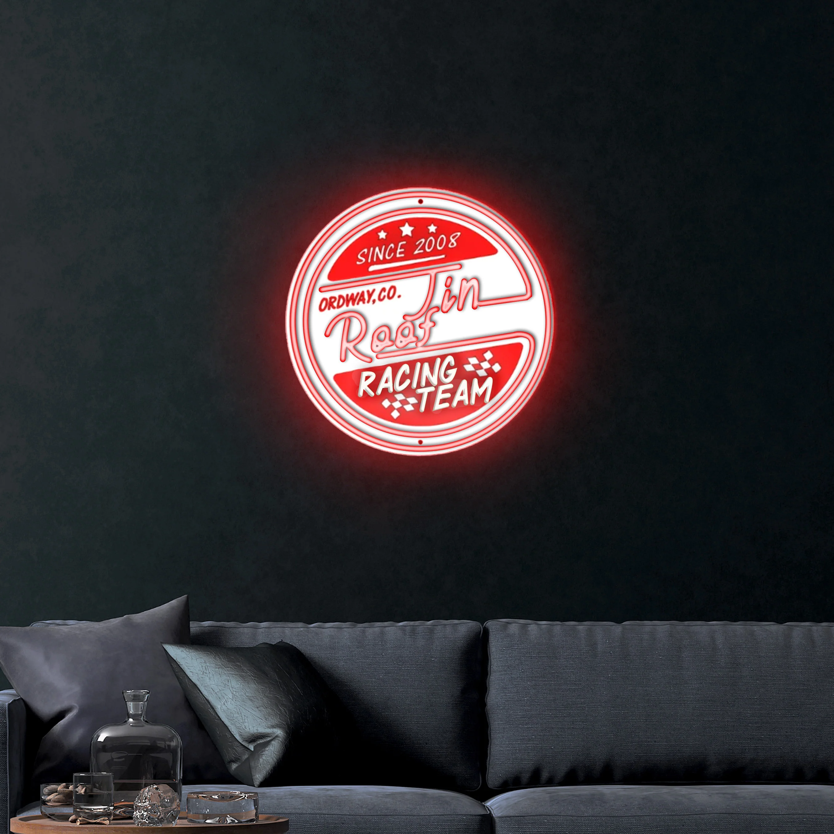 Ordway Co. Roofin' Racing Team – Premium Neon Artwork