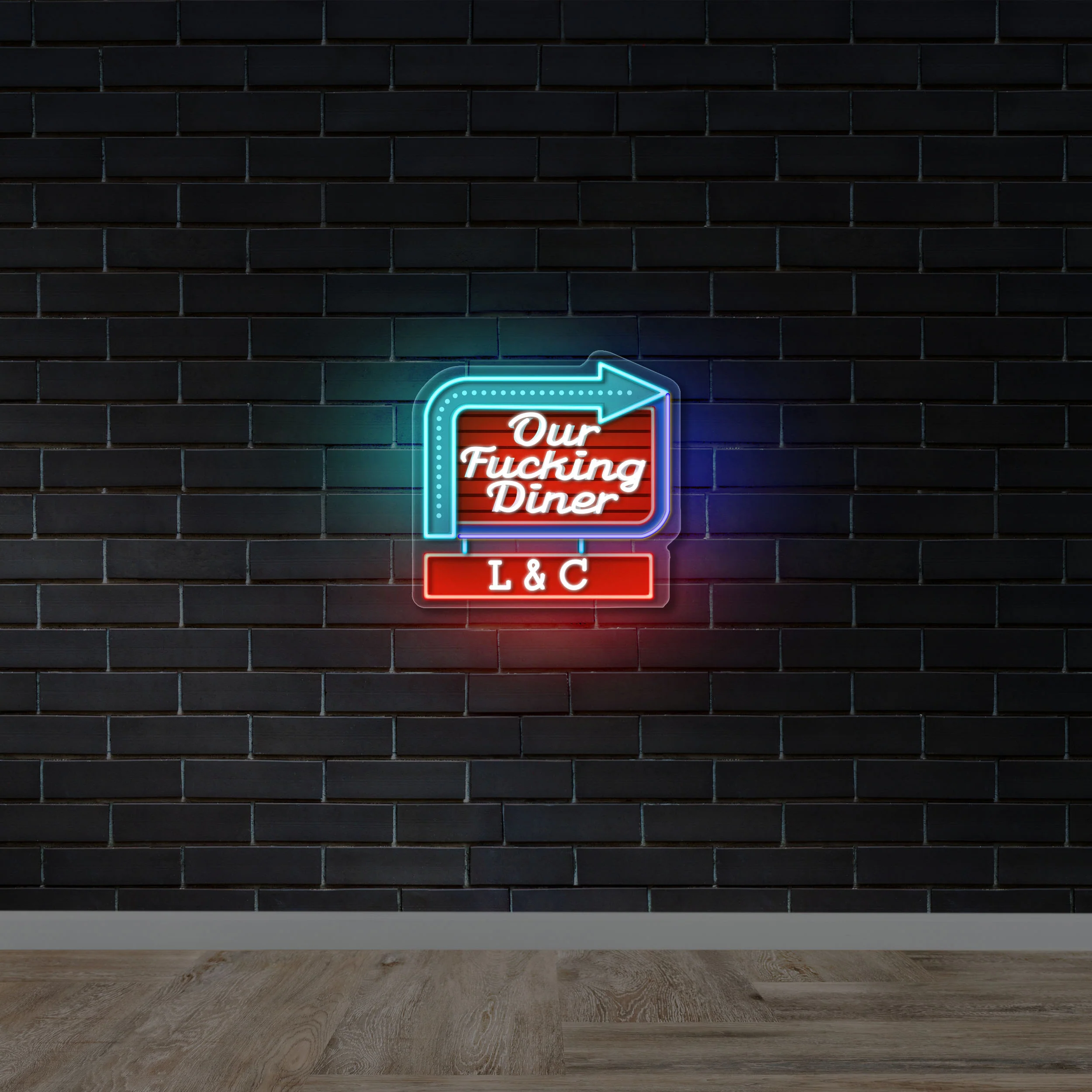 Our Fucking Diner - Premium Neon Artwork