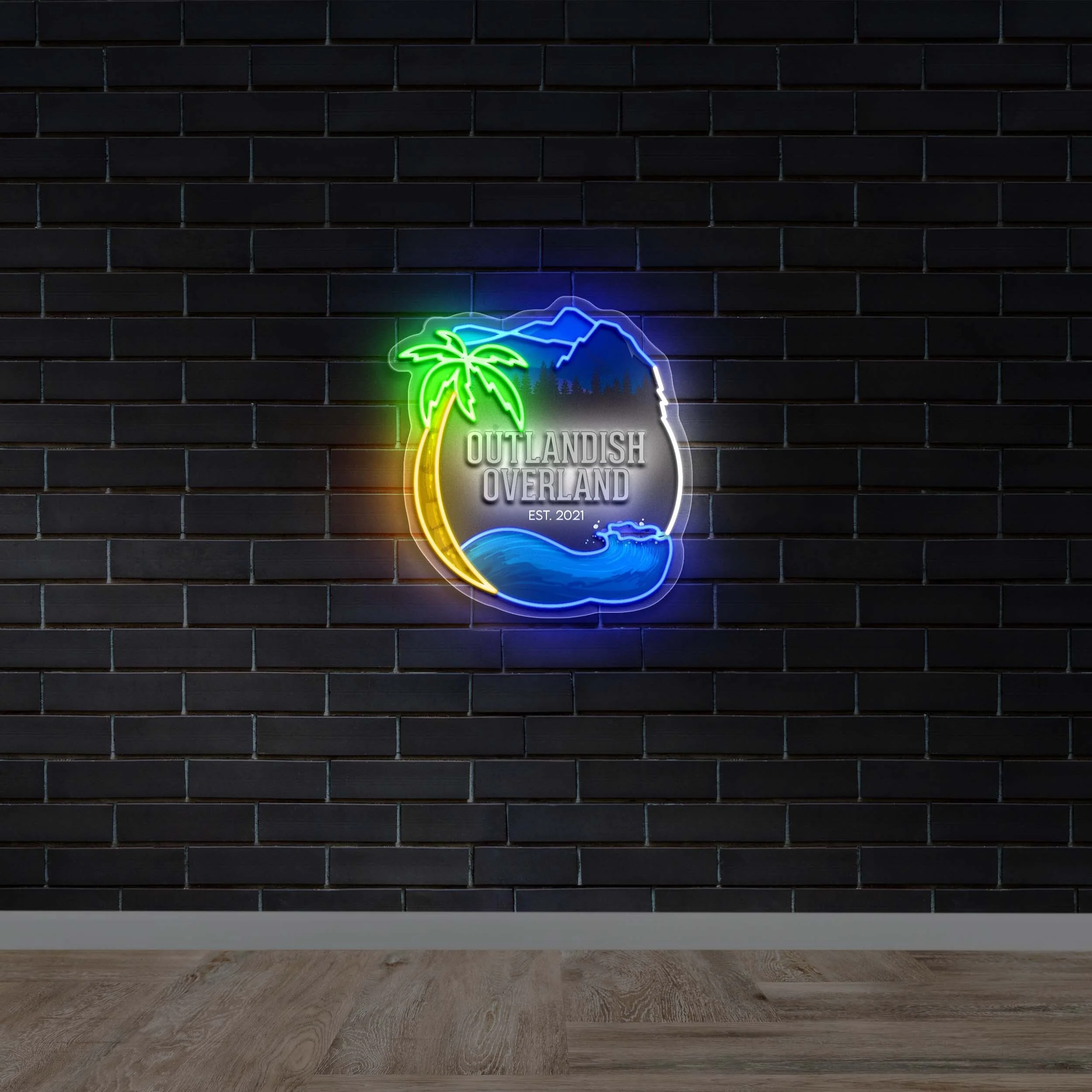 Outlandish Overland - Premium Neon Artwork