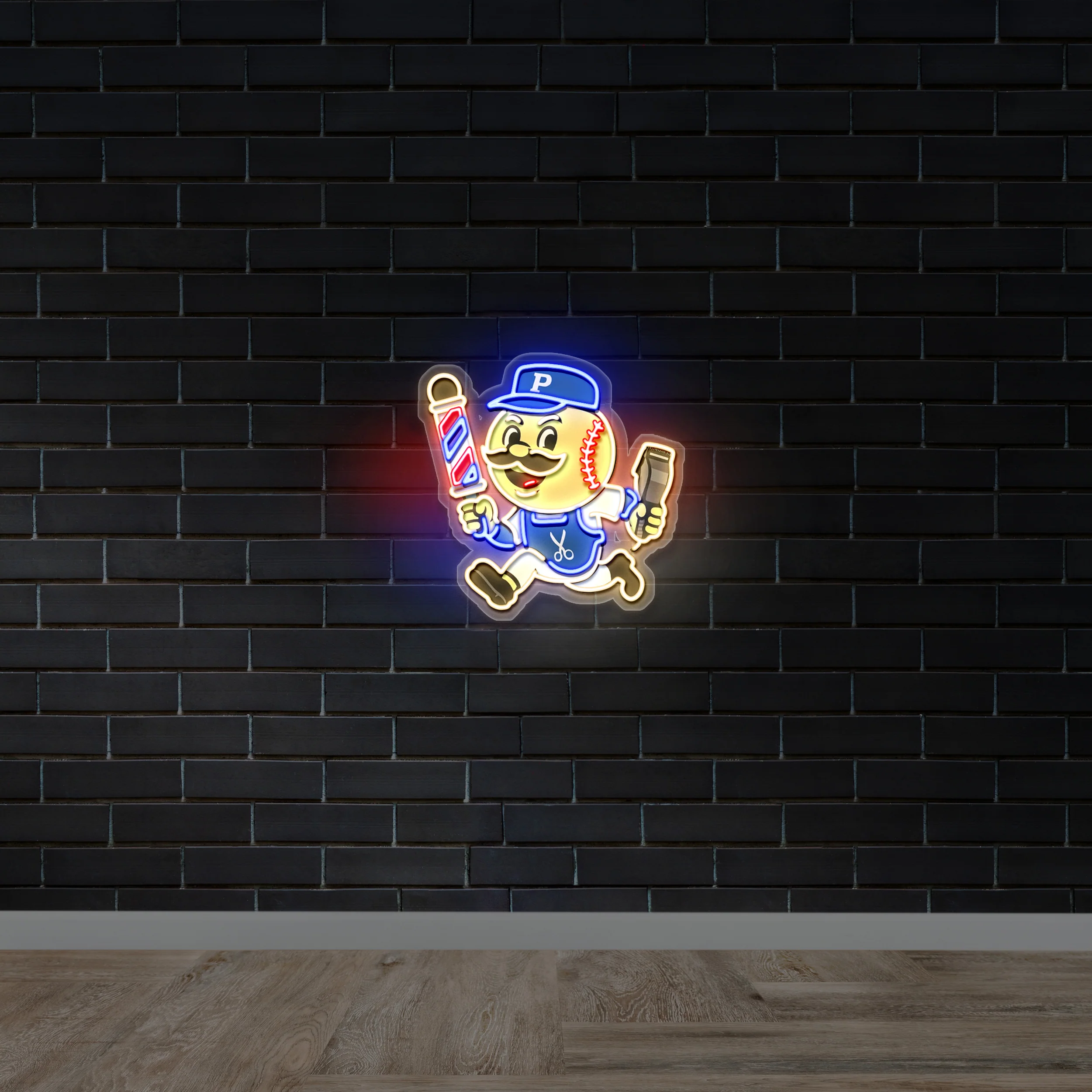 PACDABARBER logo only - Premium Neon Artwork
