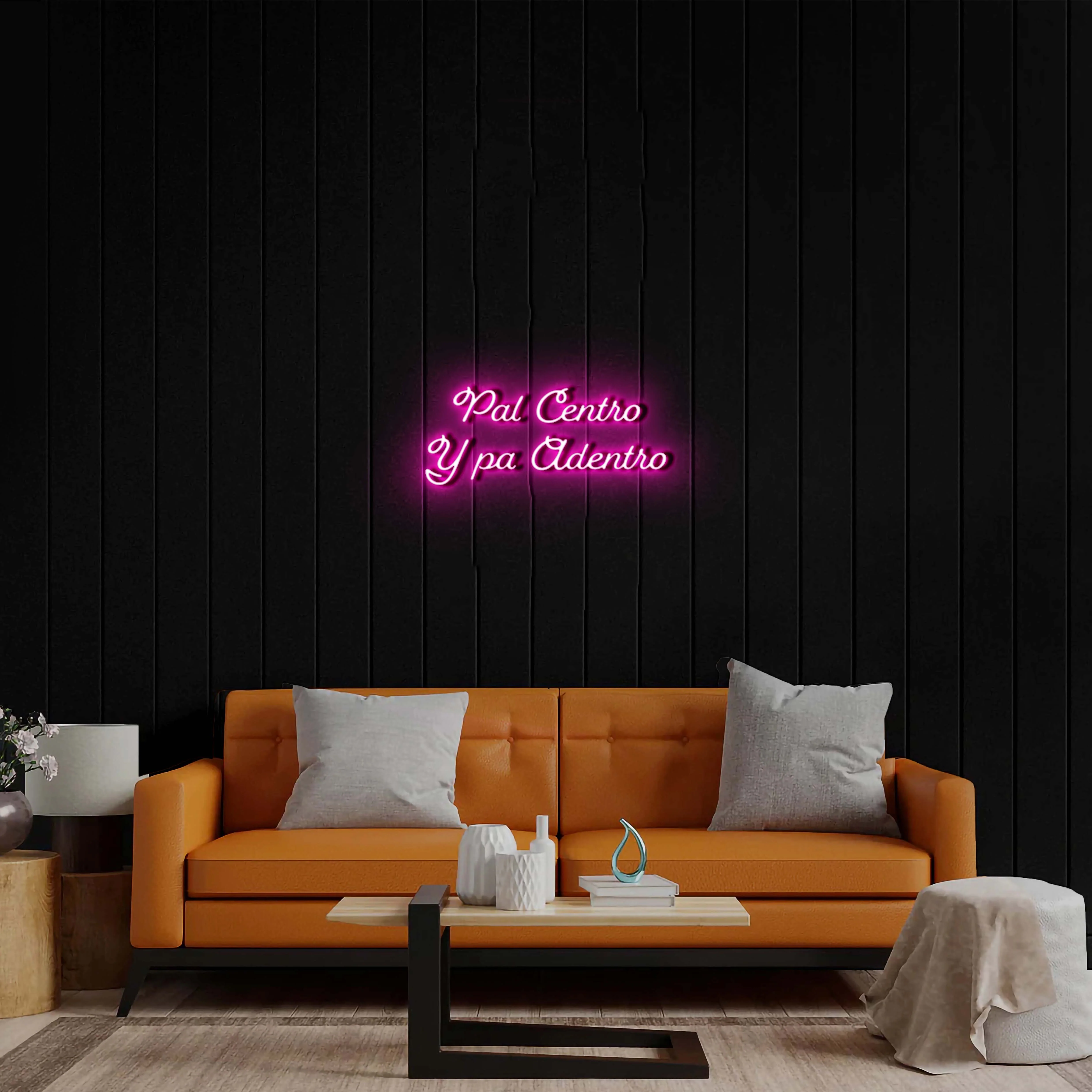 Pal Centro, Y pa Adentro - Premium Neon Artwork