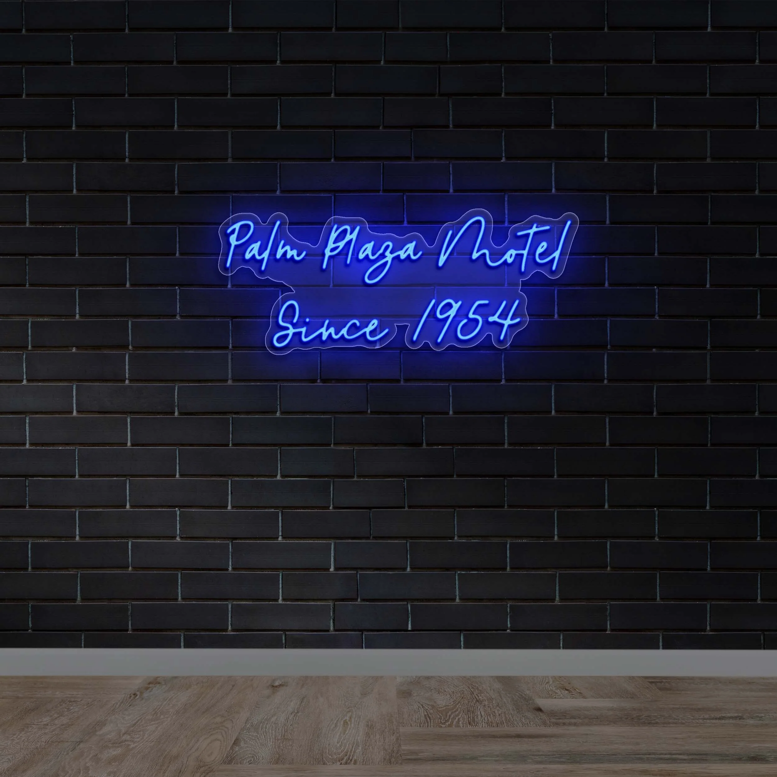 Palm Plaza Motel Since 1954 - Premium Neon Artwork