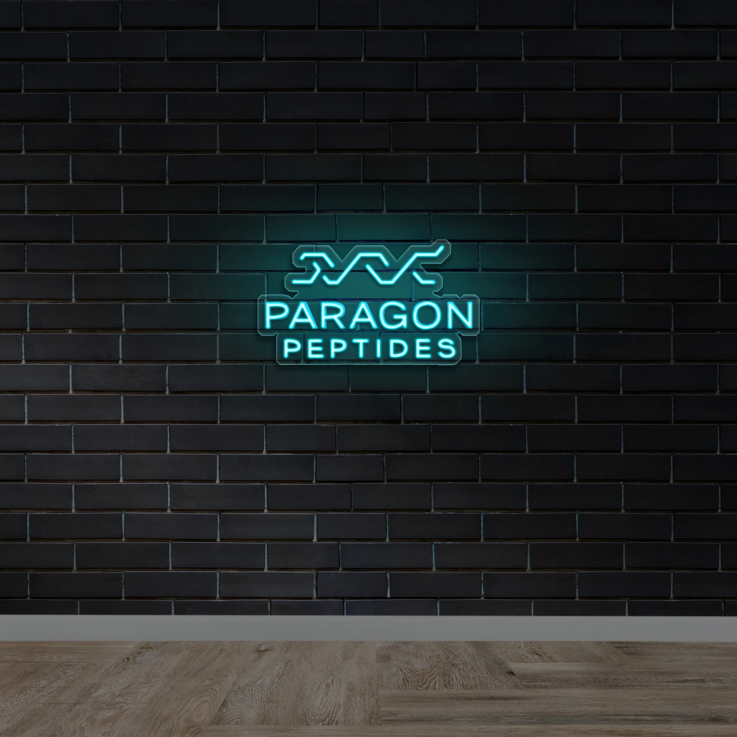 Paragon Peptides - Premium Neon Artwork