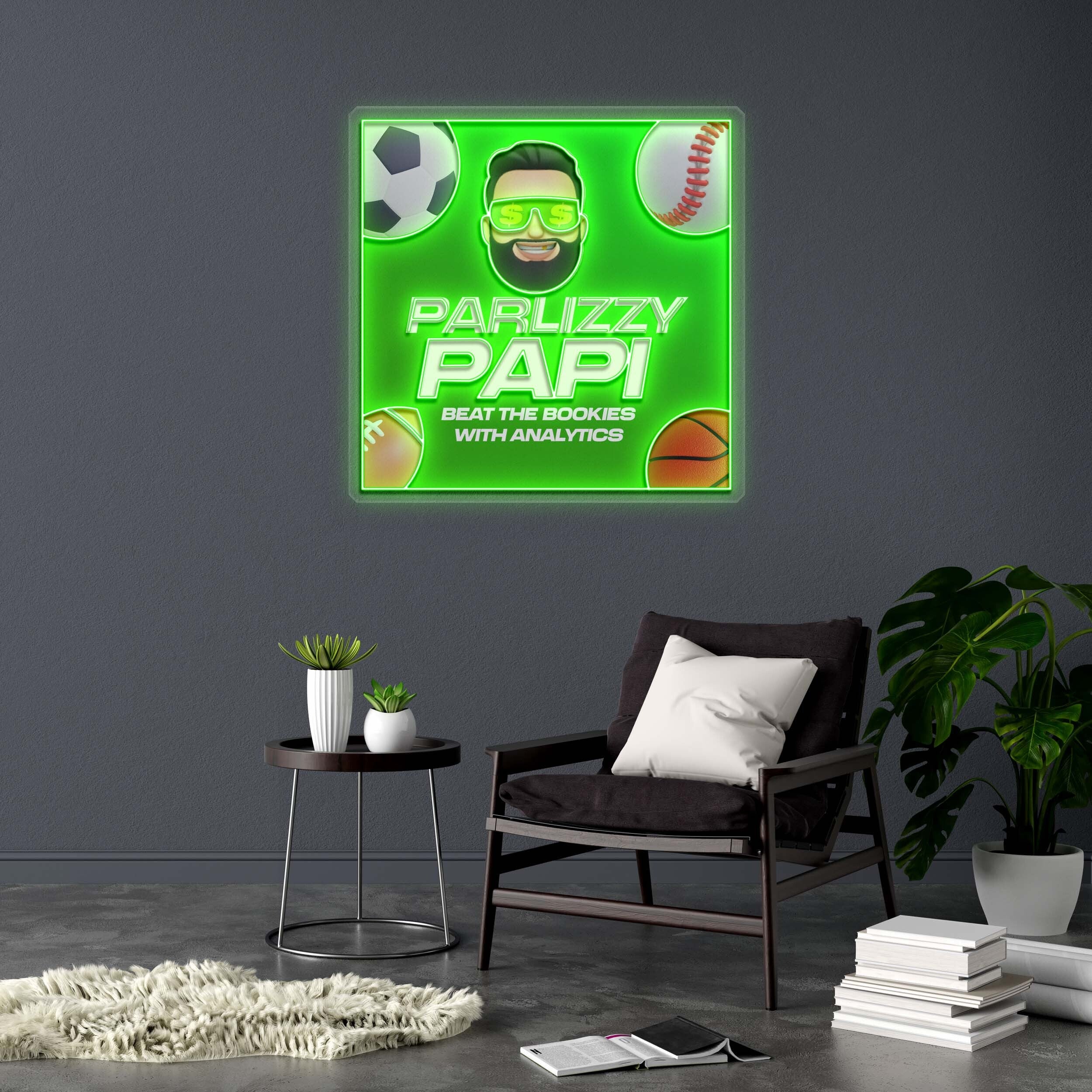 PARLIZZY PAPI -  Premium Neon Artwork