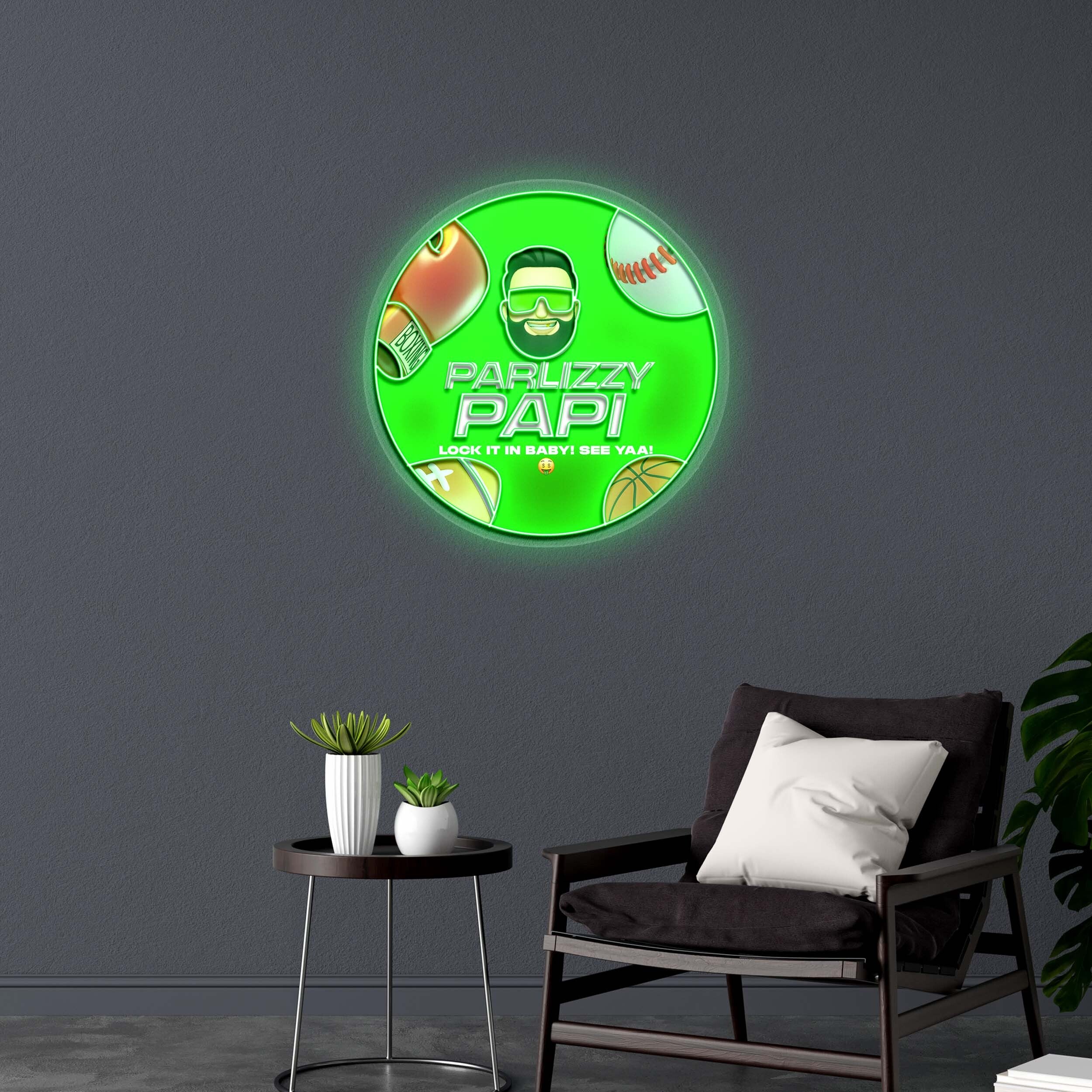 PARLIZZY PAPI (version 2) -  Premium Neon Artwork