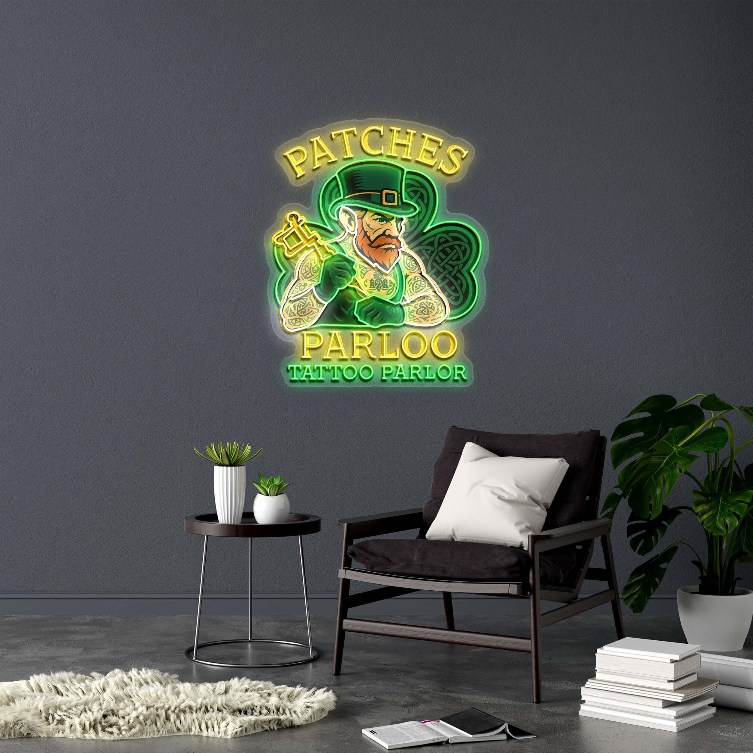 PATCHES PARLOO TATTOO PARLOR - Premium Neon Artwork