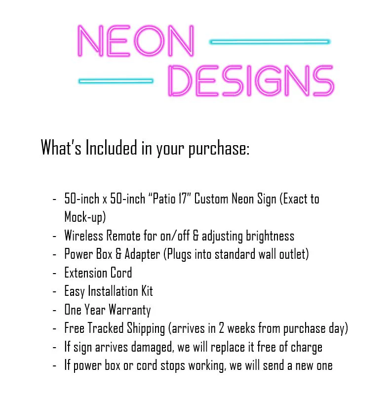 Patio 17 - Premium Neon Artwork - Image 2