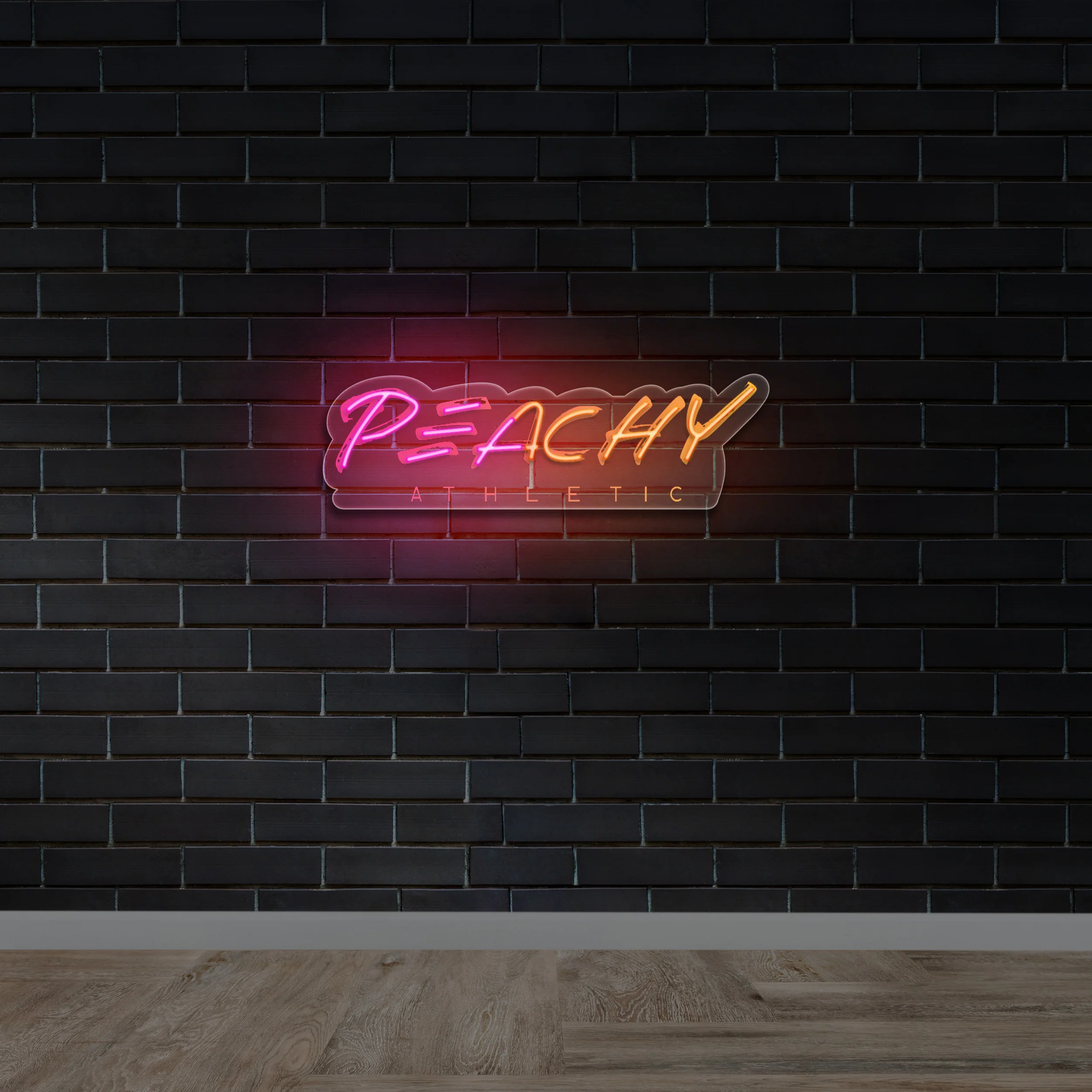 PEACHY - Premium Neon Artwork