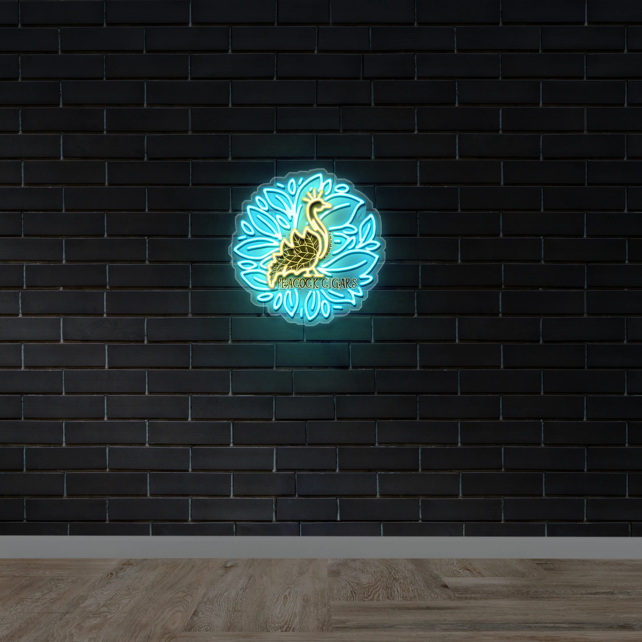 PEACOCK CIGARS - Premium Neon Artwork - Image 2