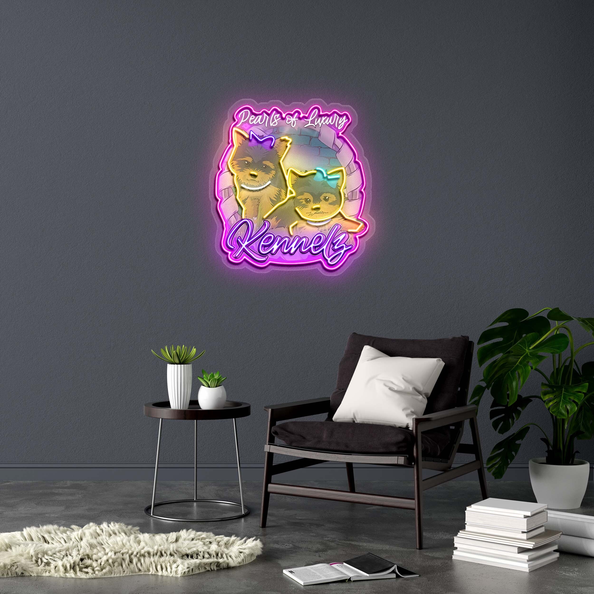 Pearls of Luxury (version 2) - Premium Neon Artwork