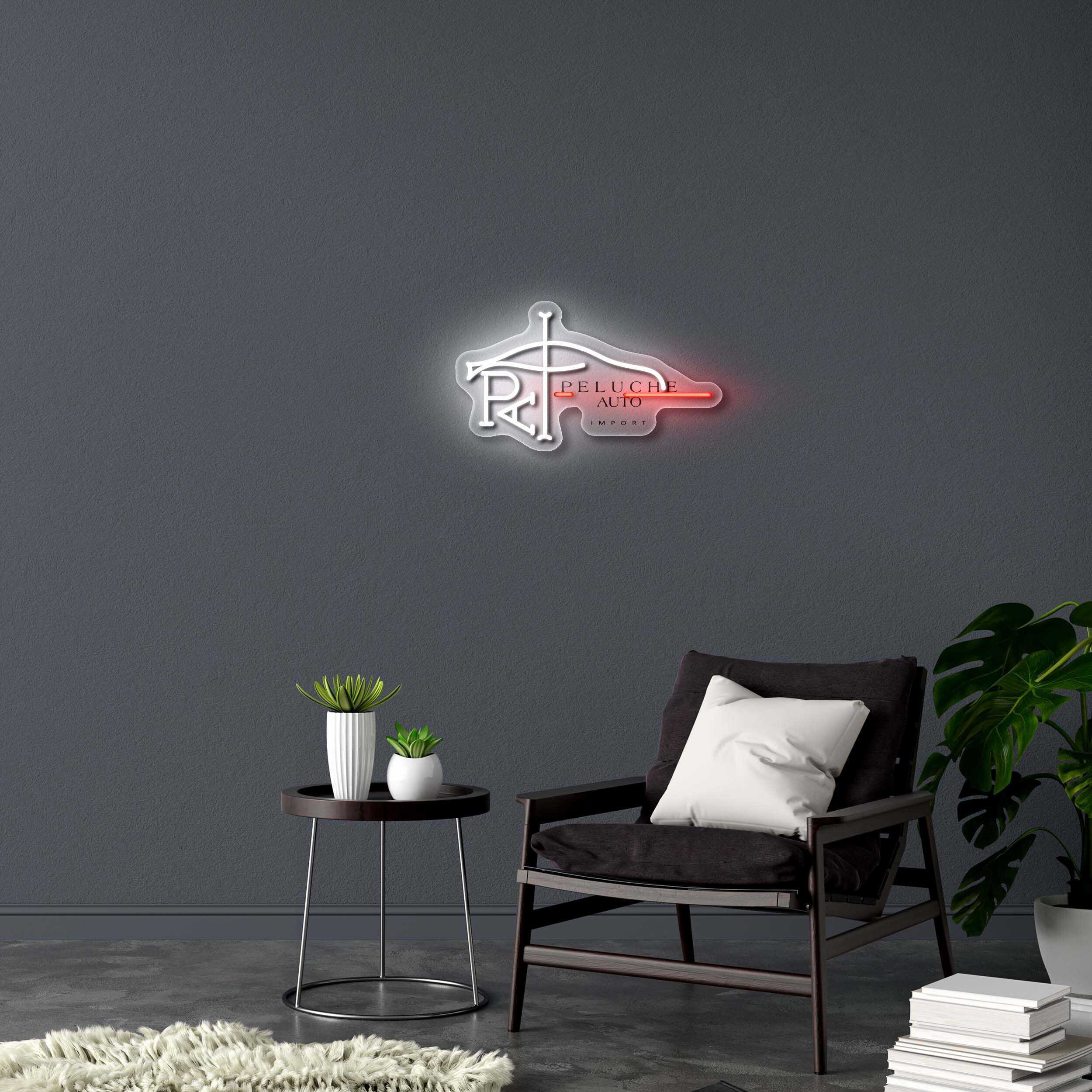 Peluche Auto - Premium Neon Artwork