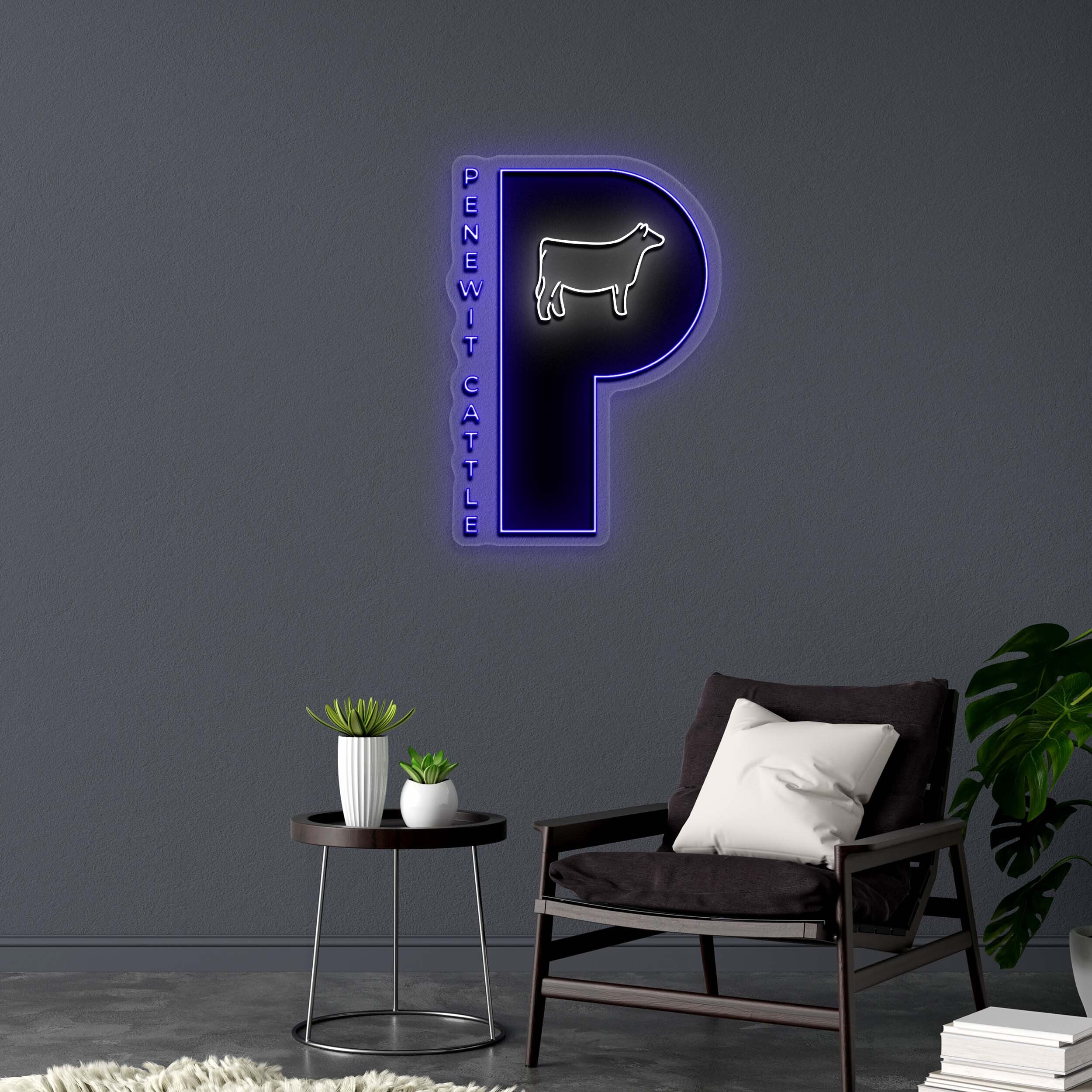 PENEWIT CATTLE - Premium Neon Artwork