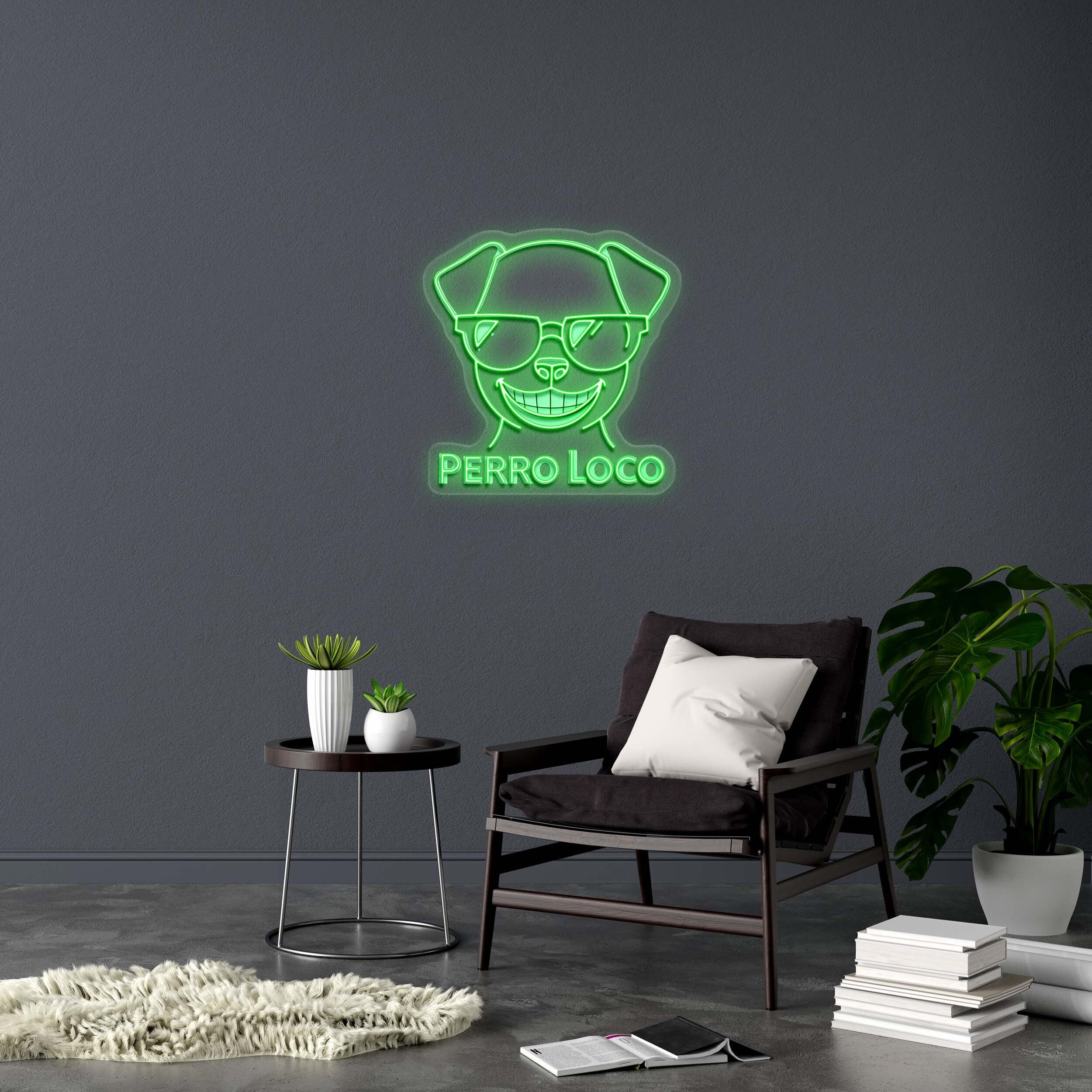 PERRO LOCO - Premium Neon Artwork