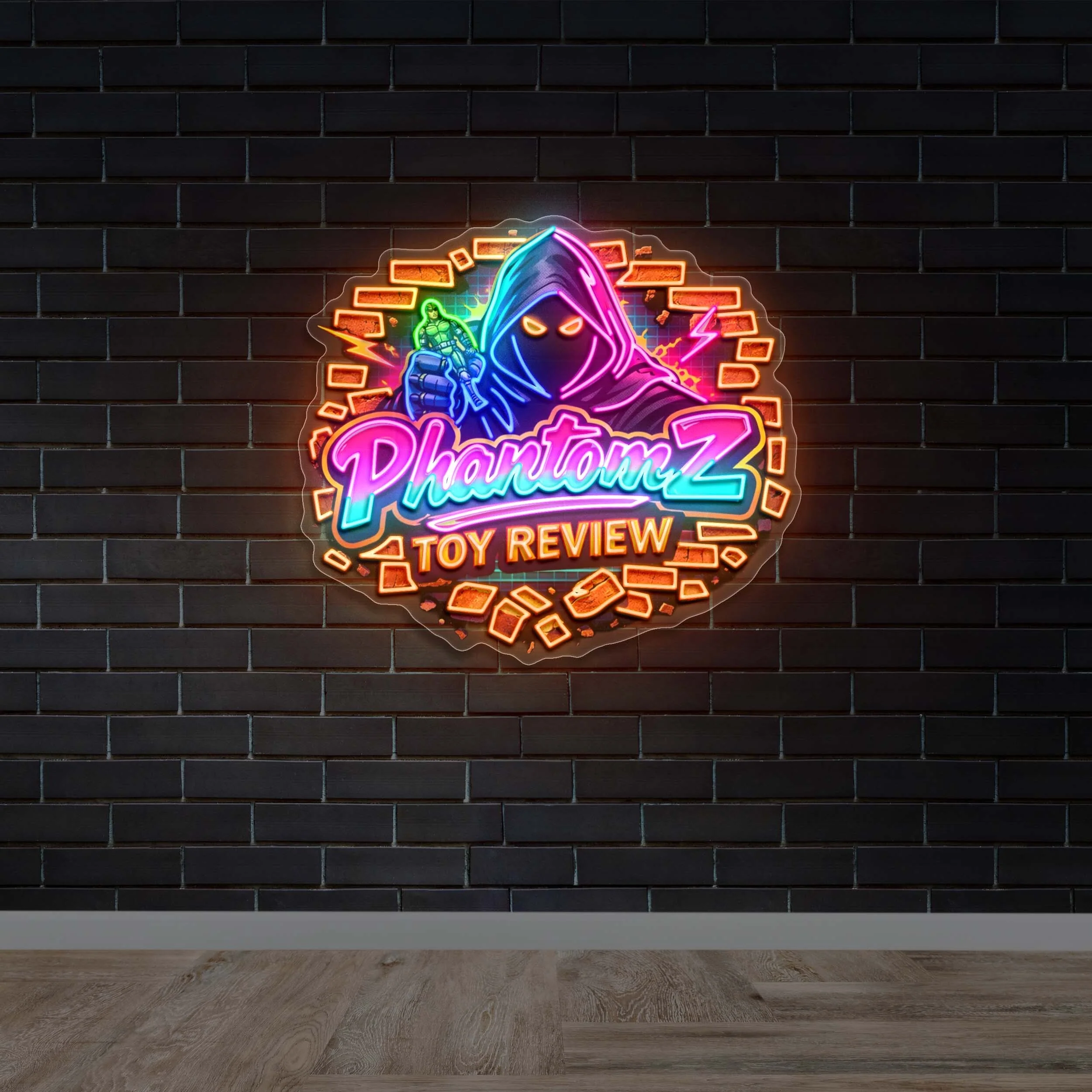 Phantom Z Toy Review - Premium Neon Artwork