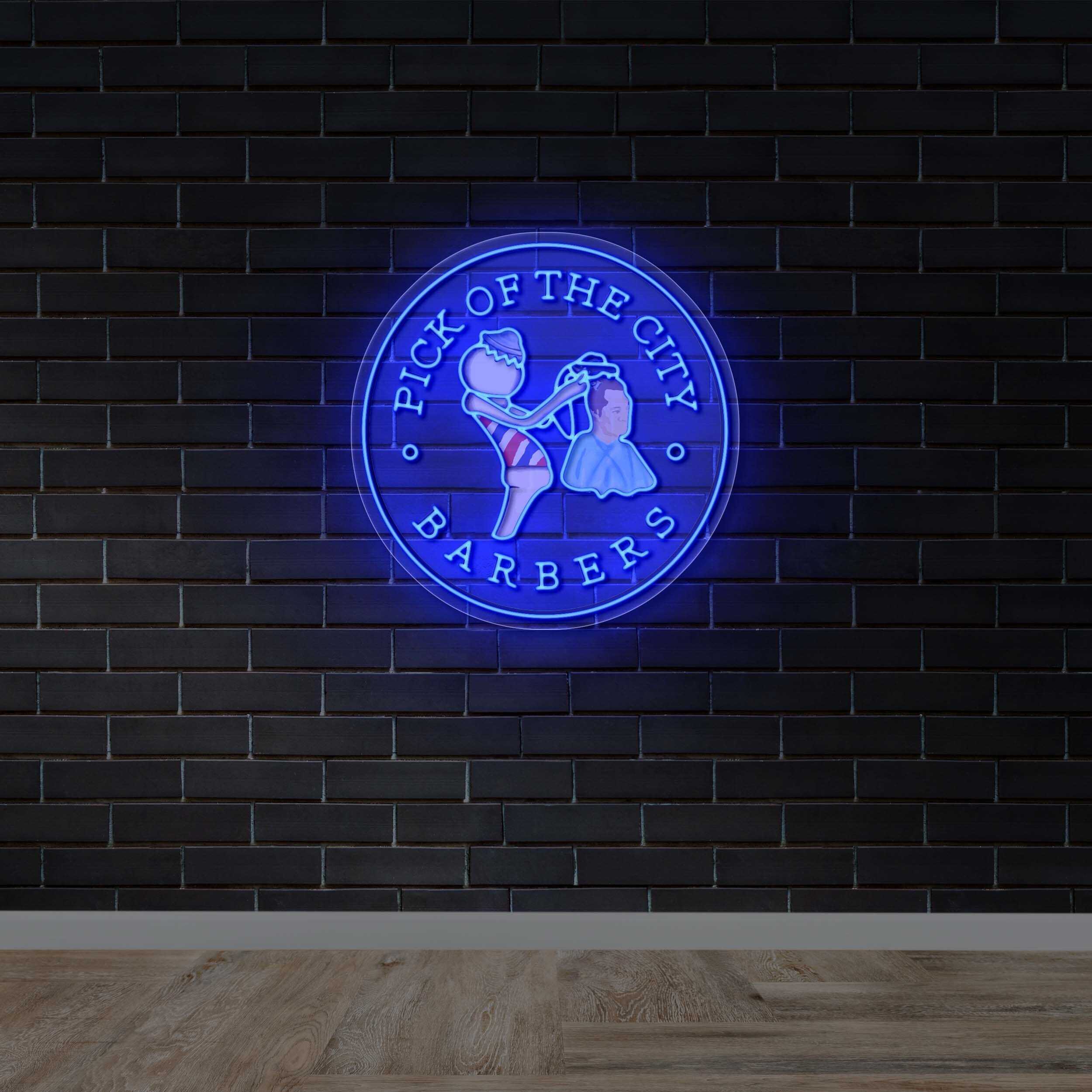 Pick of the City Barbers - Premium Neon Artwork