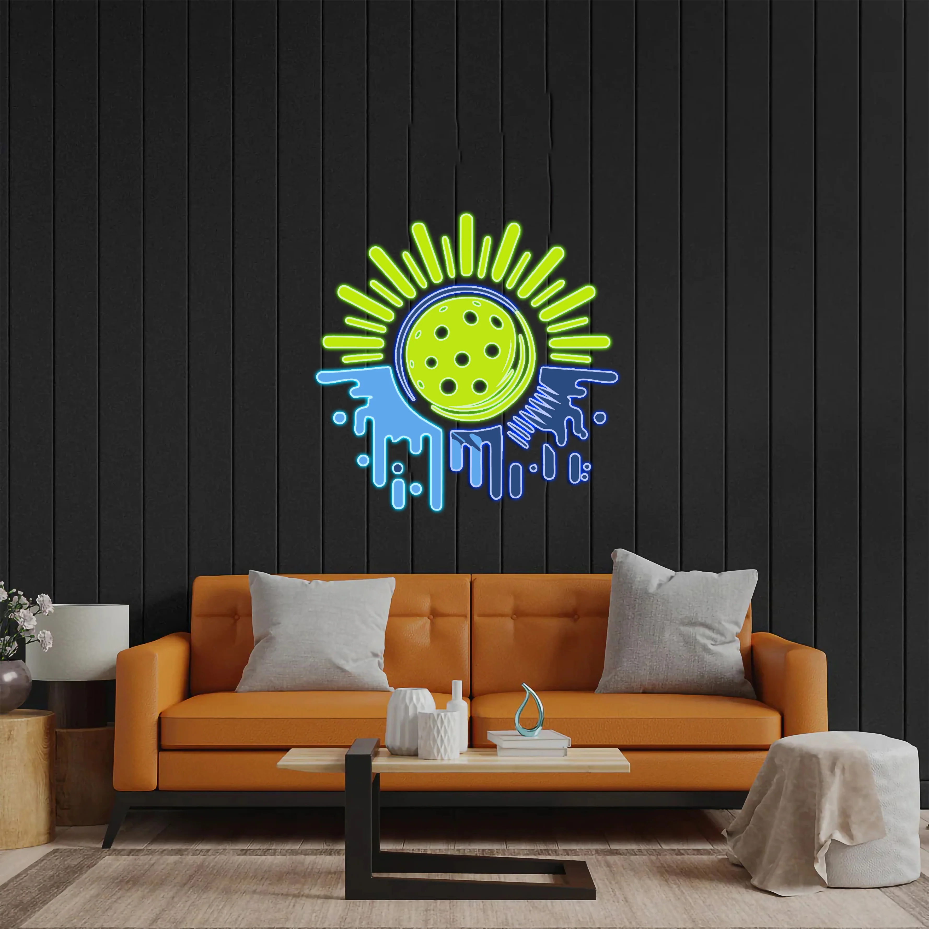 Pickle Ball Garage - Premium Neon Artwork