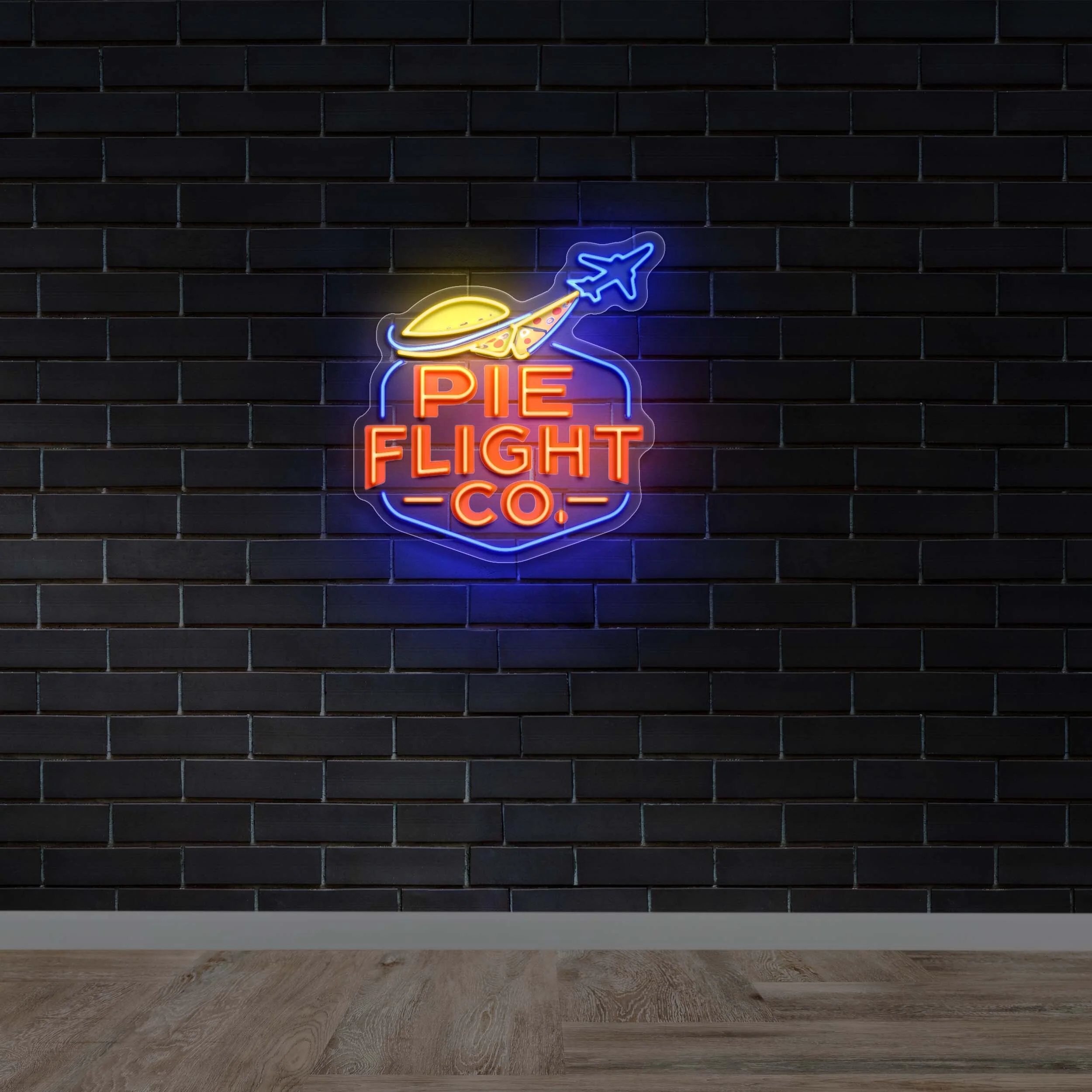 PIE FLIGHT CO. - Premium Neon Artwork