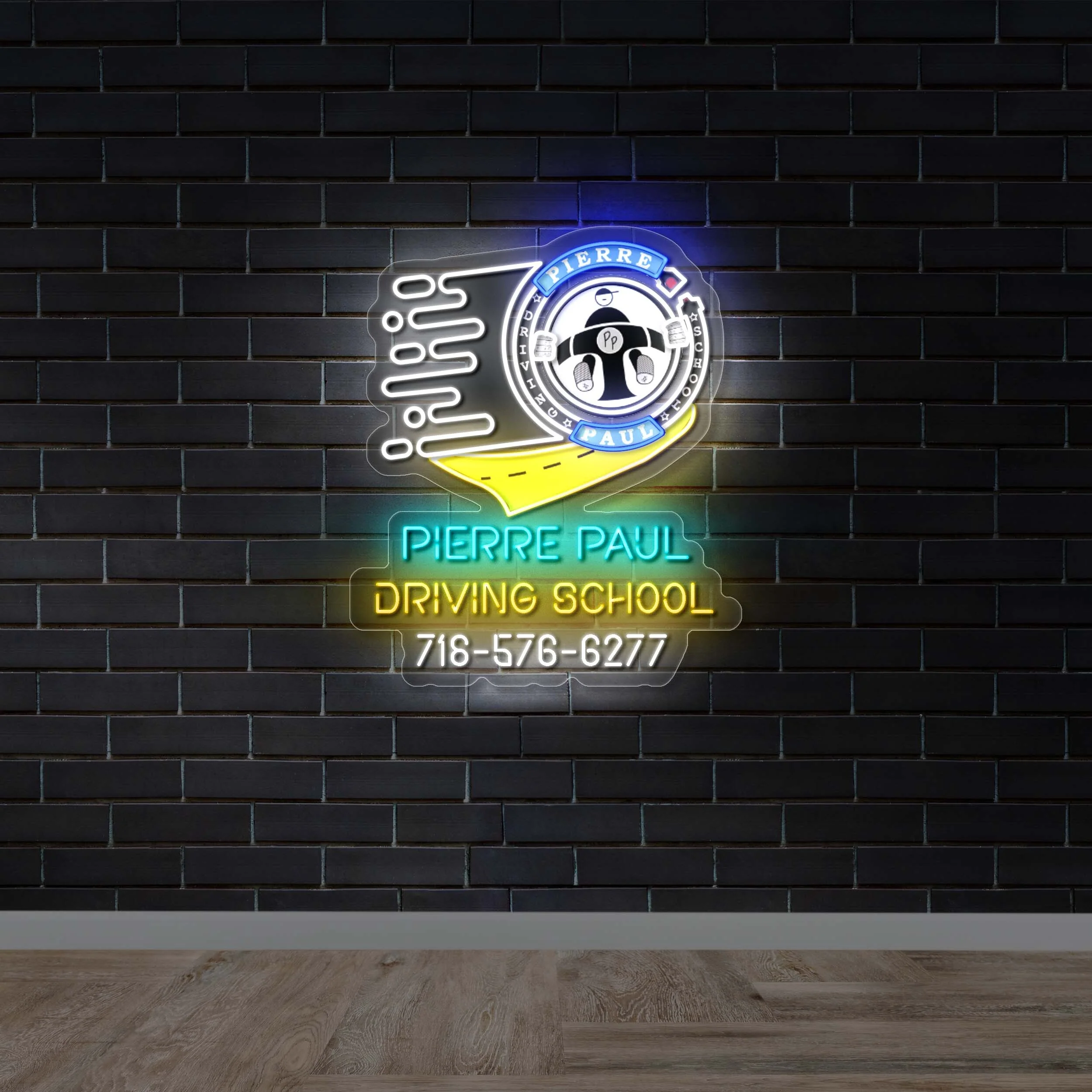 PIERRE PAUL Driving School - Premium Neon Artwork