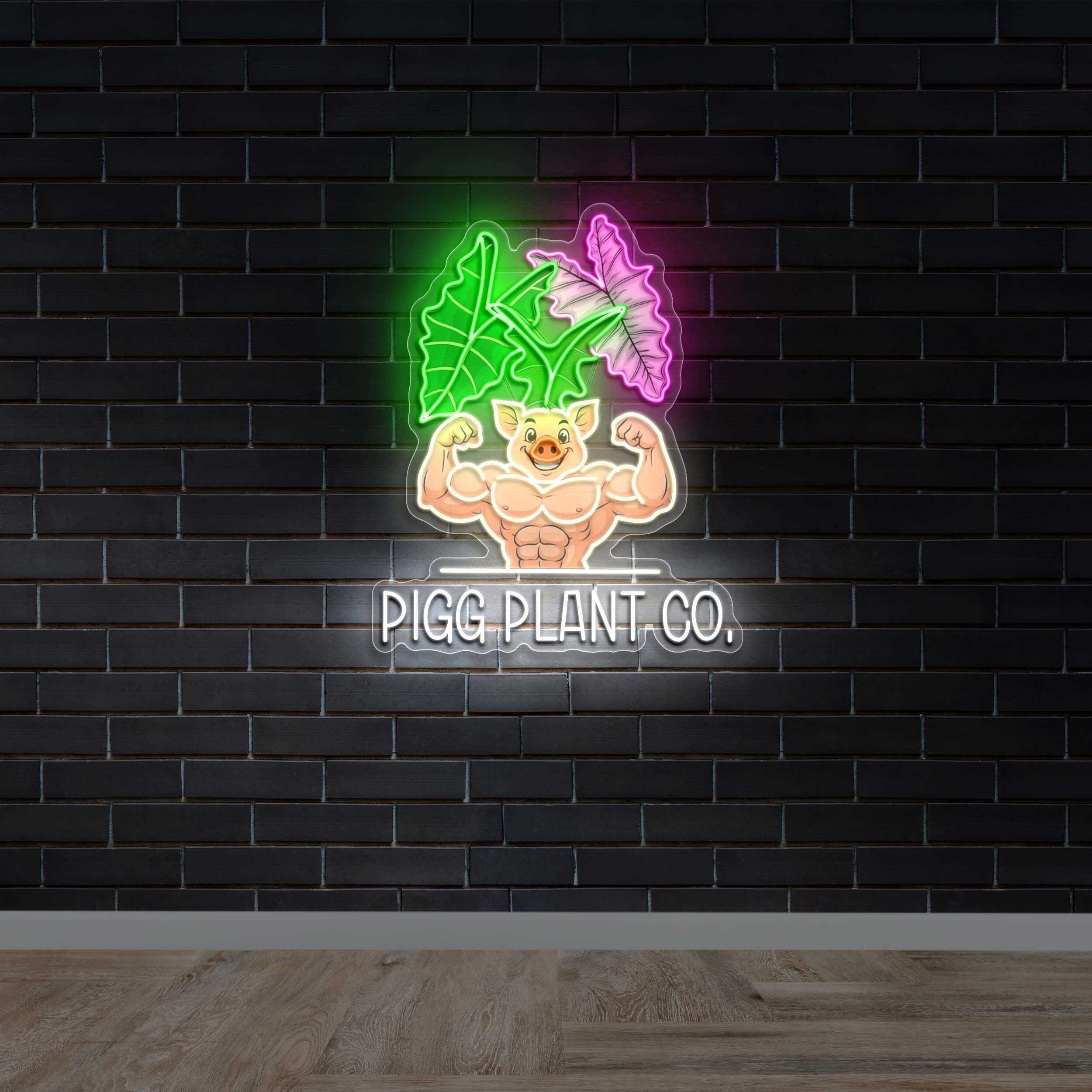 Pigg Plant Co. - Premium Neon Artwork