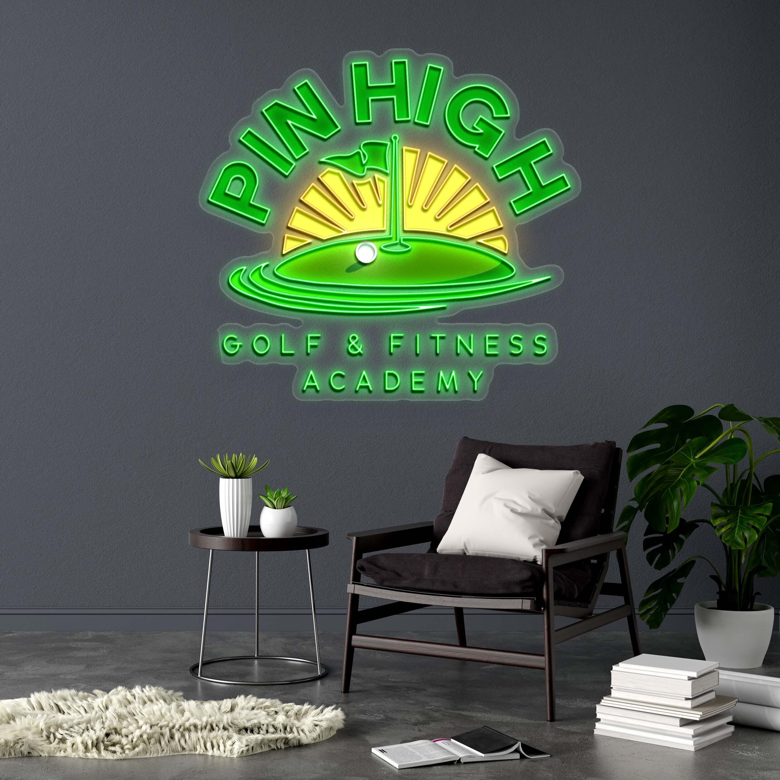 PIN HIGH - Premium Neon Artwork
