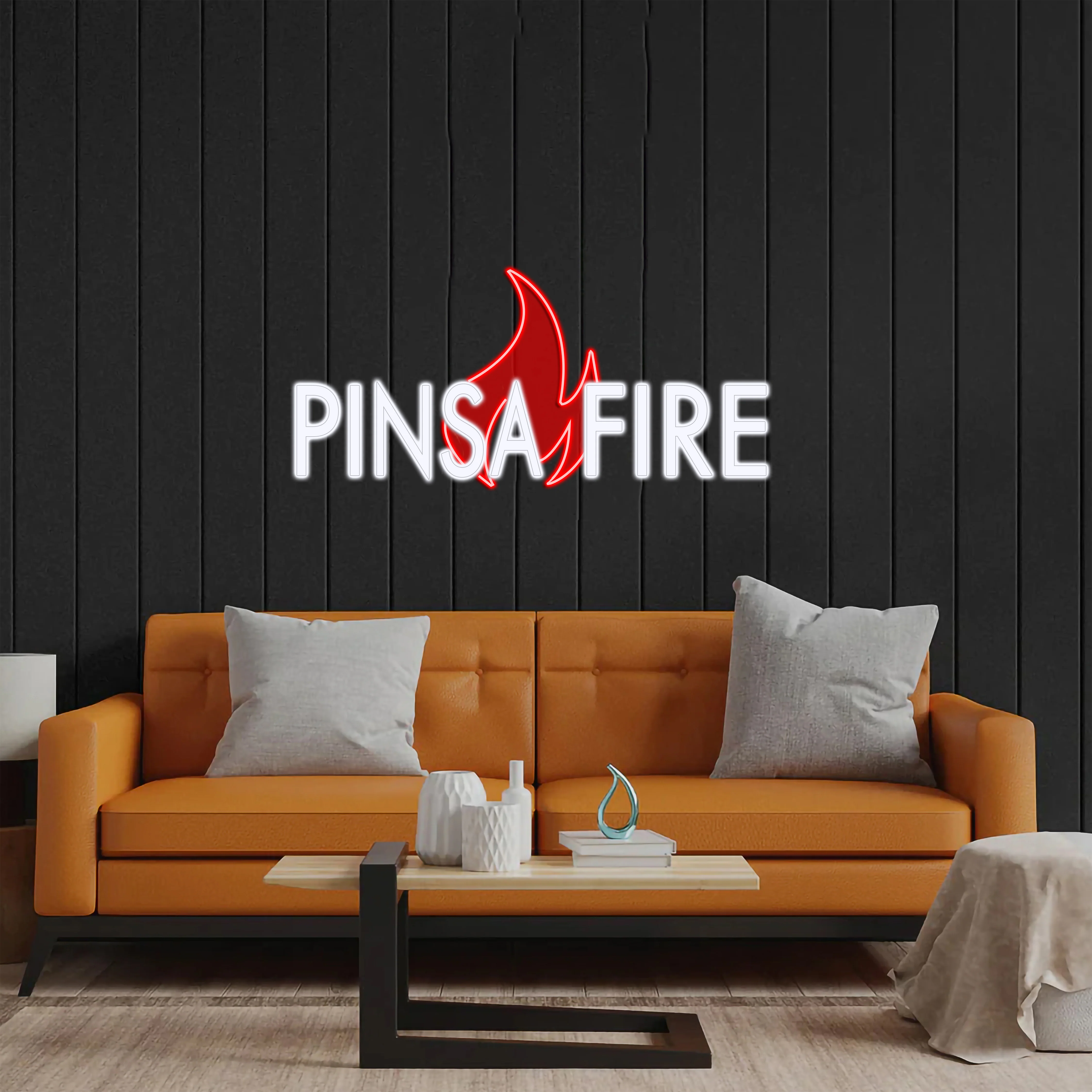 PINSA FIRE - Premium Neon Artwork