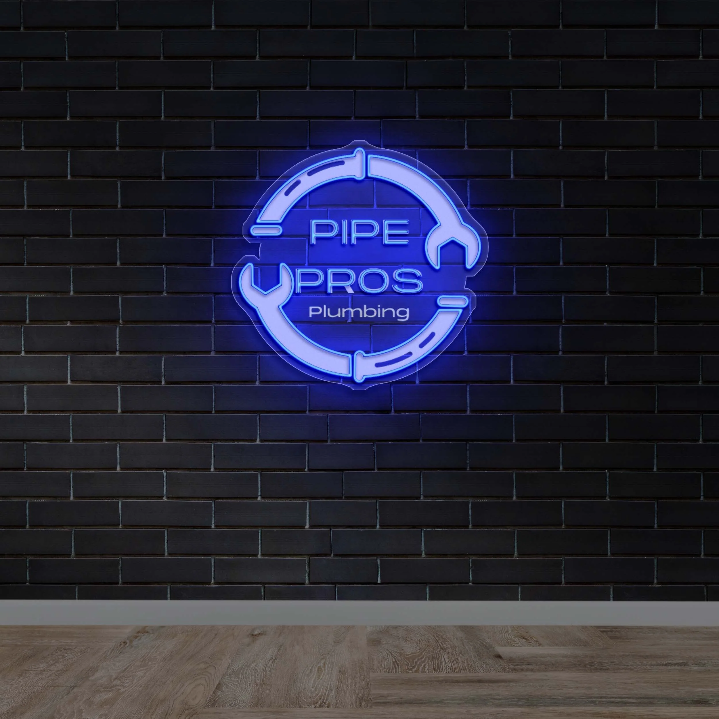 PIPE PROS Plumbing - Premium Neon Artwork