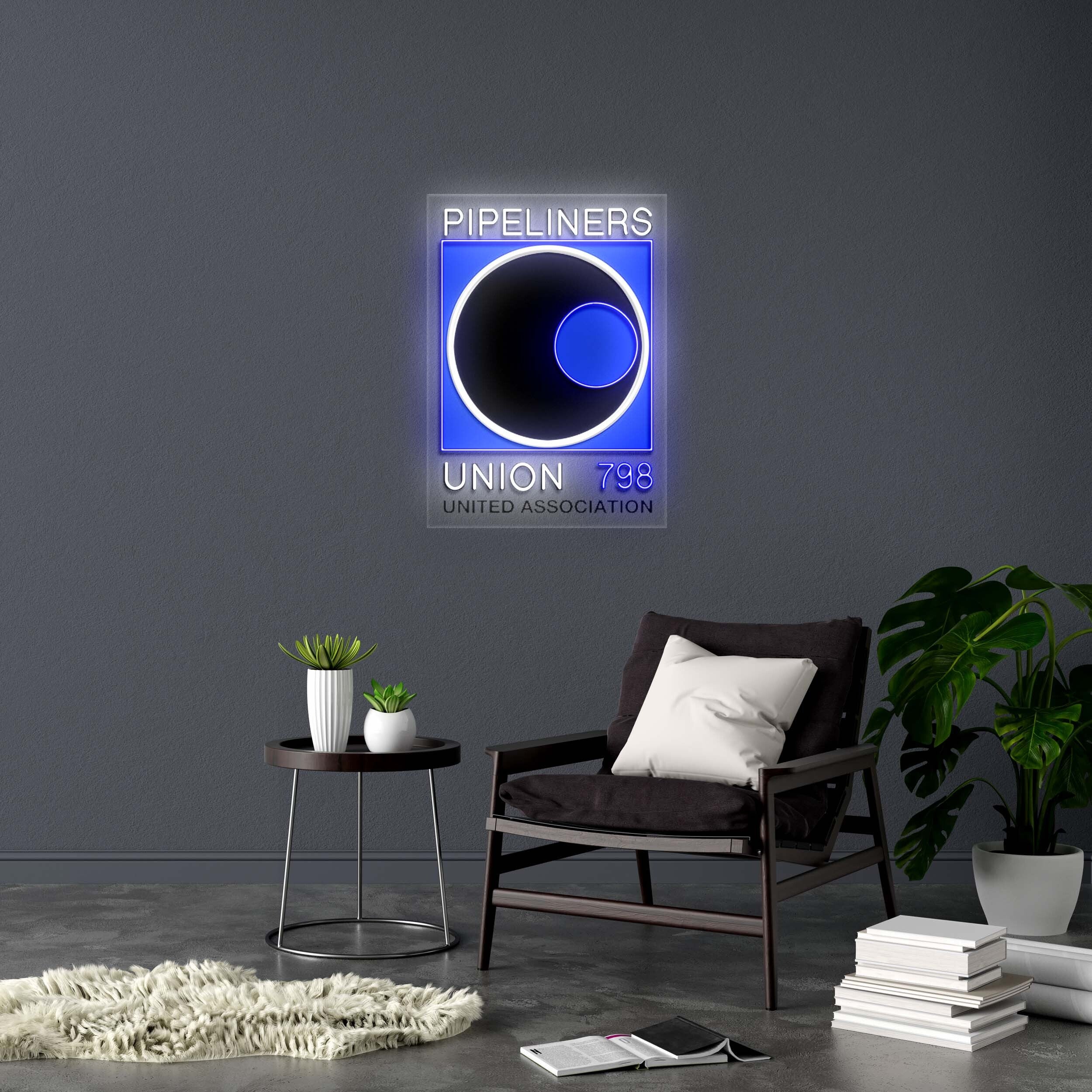 PIPELINERS UNION 798 - Premium Neon Artwork