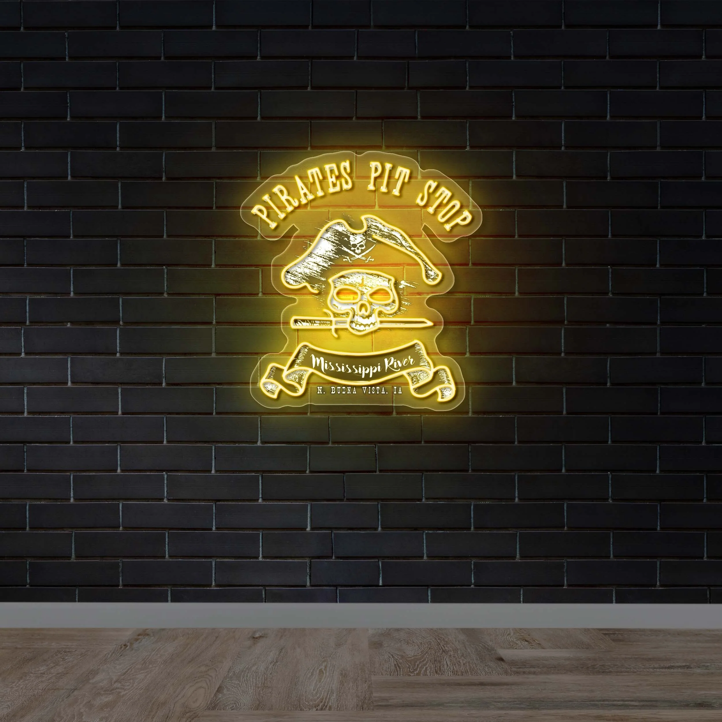 Pirates Pit Stop | 2nd Version - Premium Neon Artwork