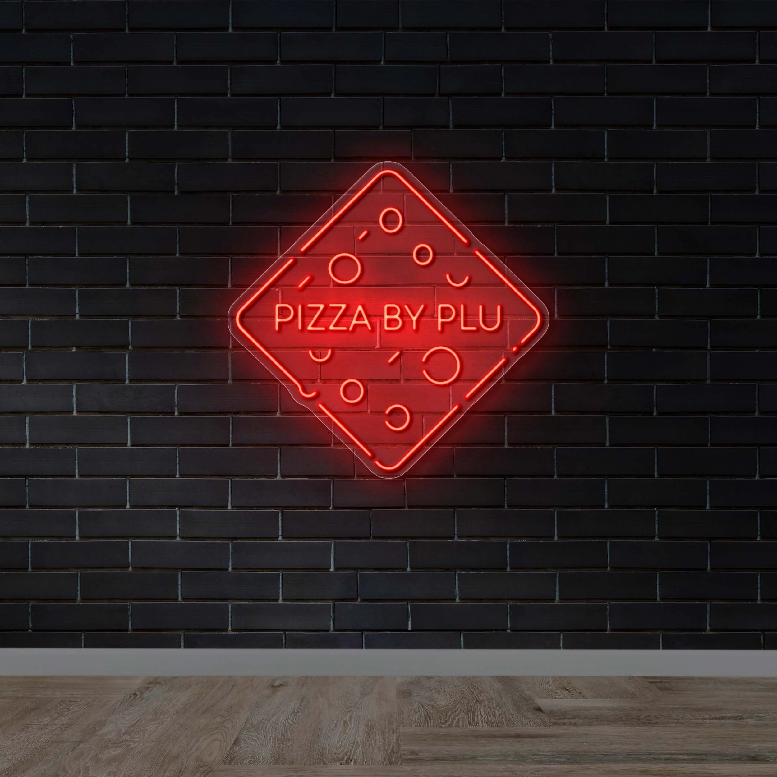 Pizza By Plu - Premium Neon Artwork