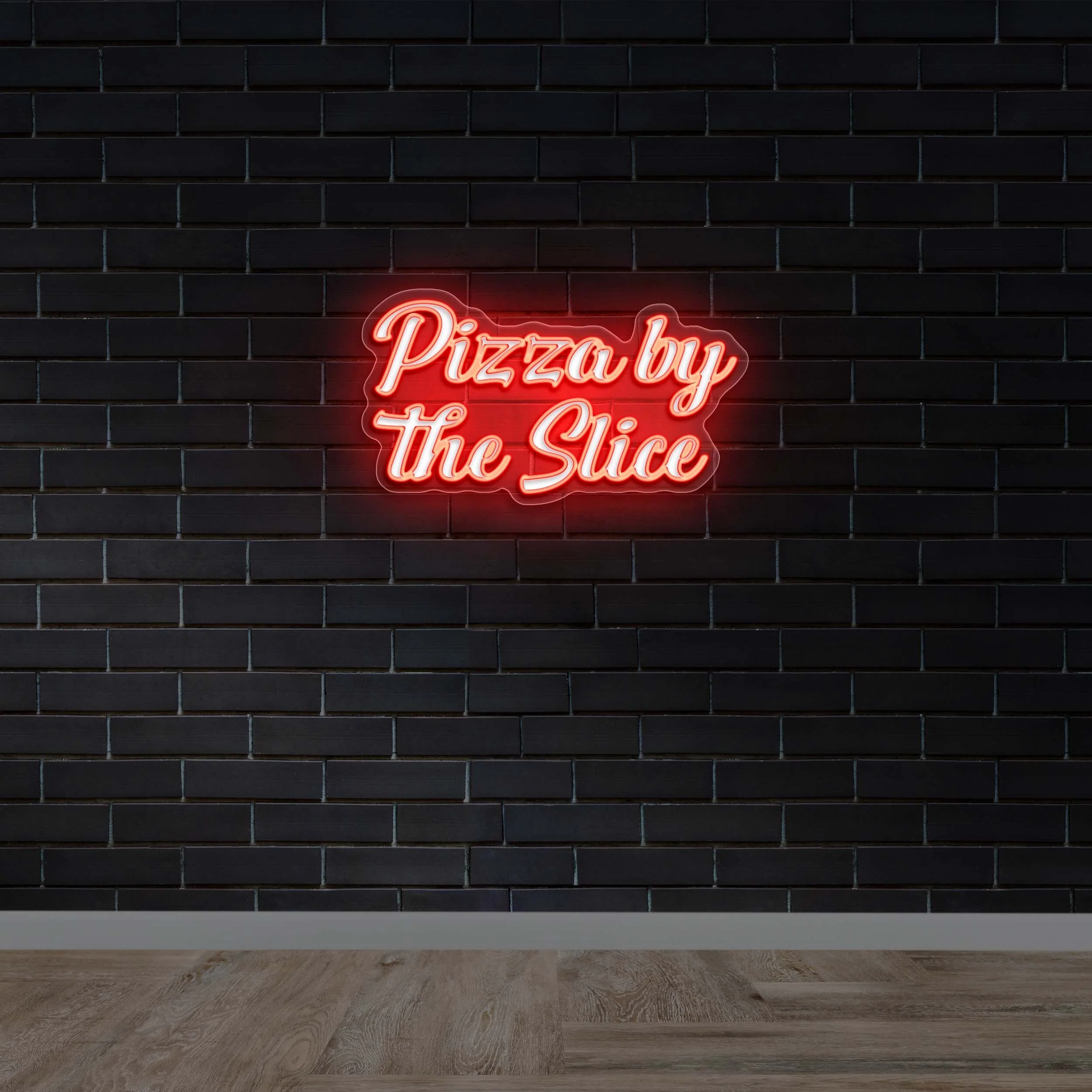 PIZZA BY THE SLICE - Premium Neon Artwork