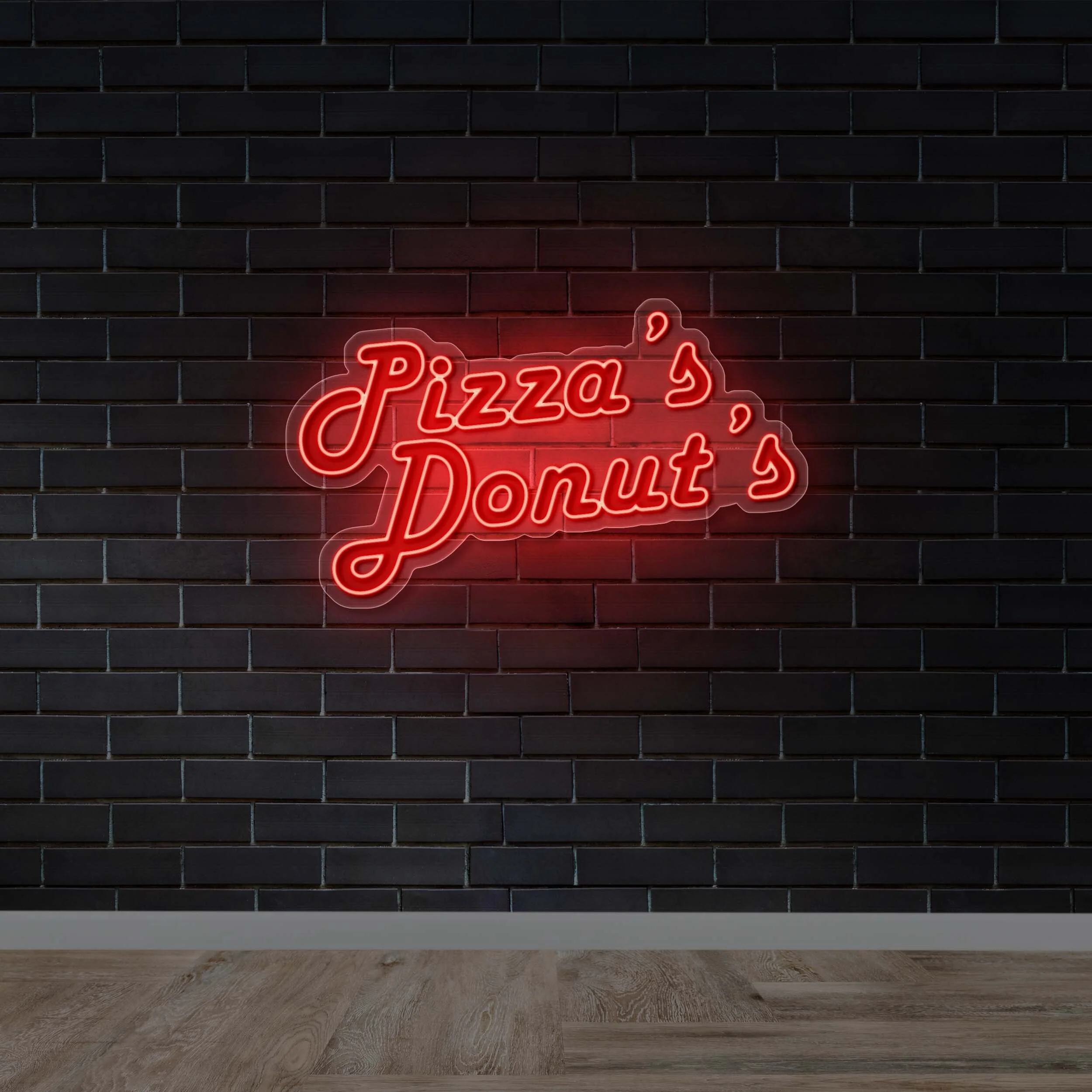PIZZA'S DONUT'S - Premium Neon Artwork
