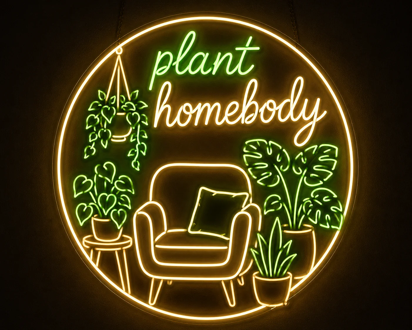 Plant Homebody - Premium Neon Artwork