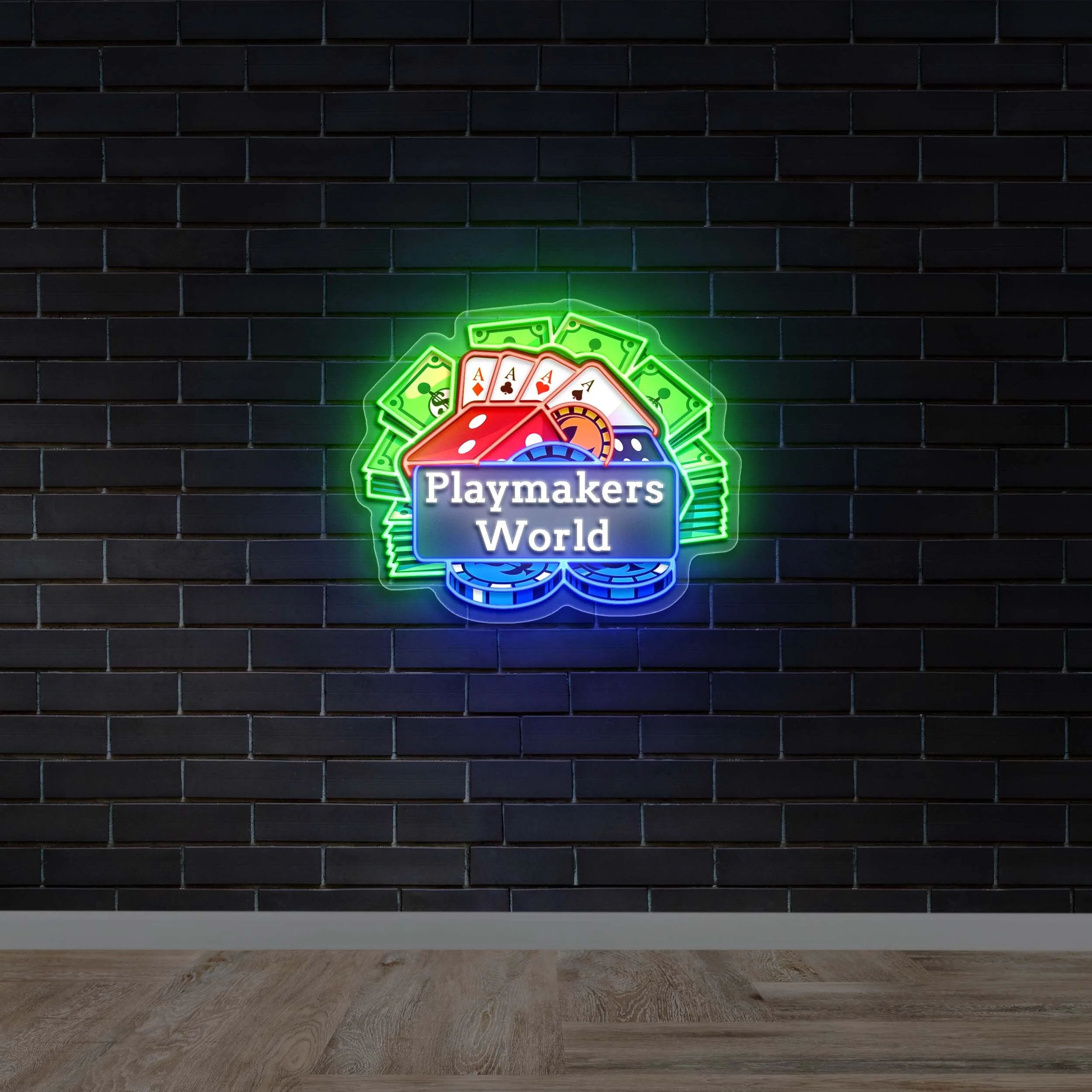 Playmakers World - Premium Neon Artwork