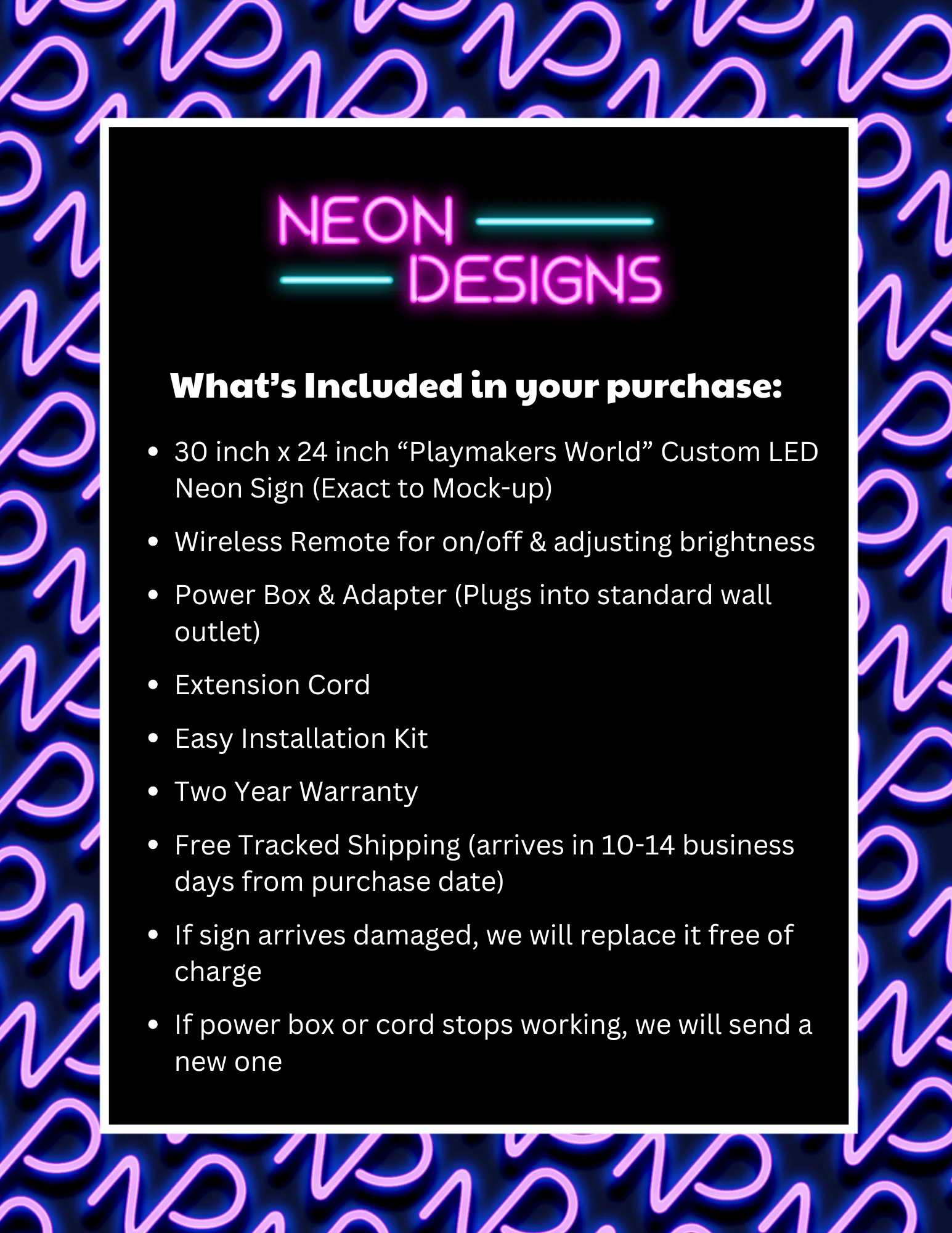Playmakers World - Premium Neon Artwork - Image 2