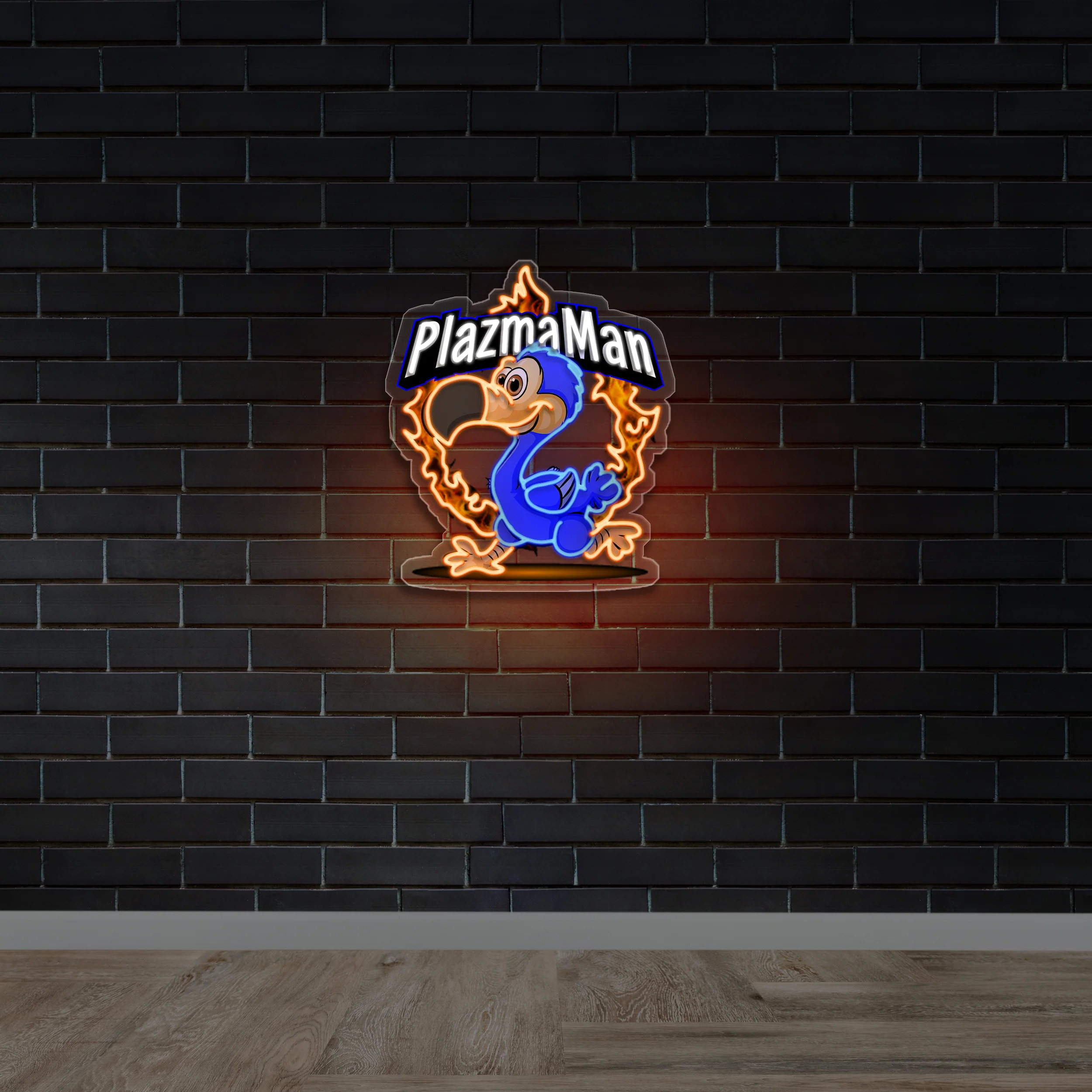 PlazmaMan - Premium Neon Artwork