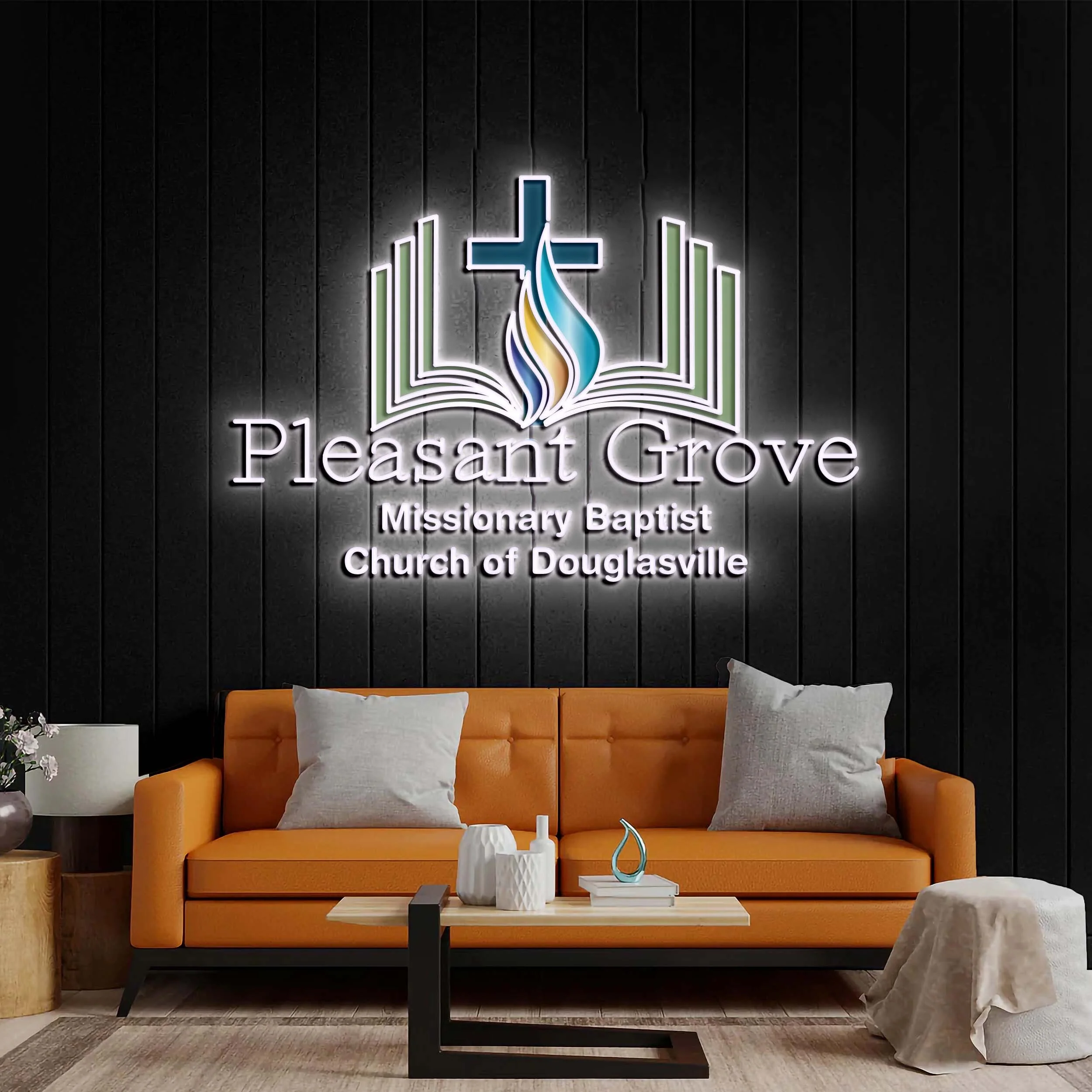 Pleasant Grove - Premium Neon Artwork